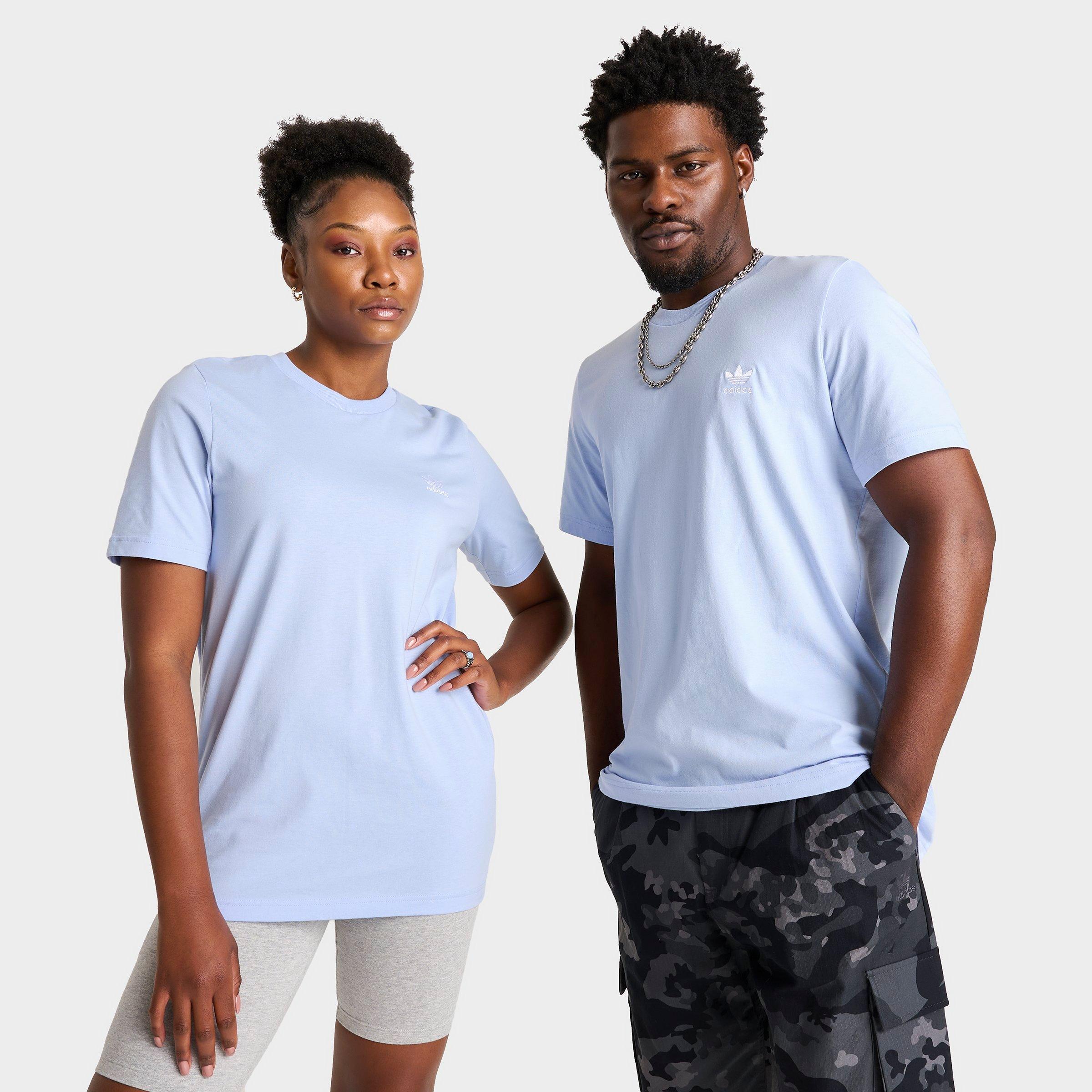 | T-shirt Adidas Originals Essentials ModeSens Blue In Dawn Trefoil