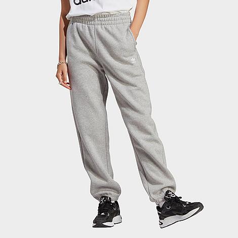 Shop Adidas Originals Adidas Women's Originals Essentials Fleece Joggers In Medium Grey Heather