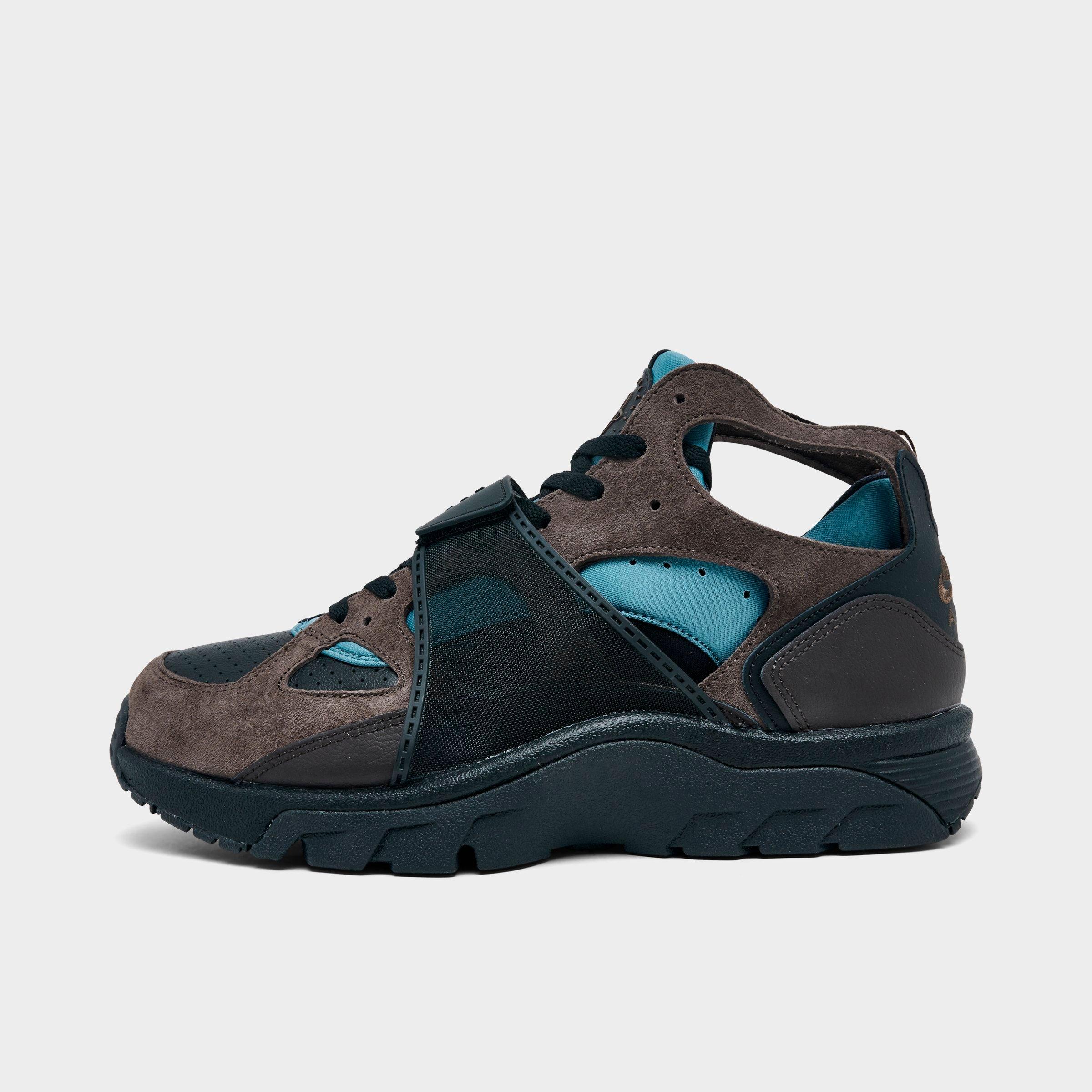 Nike Men's Air Trainer Huarache Casual Shoes in Black/Smokey Blue/Velvet Brown Size: 7.5
