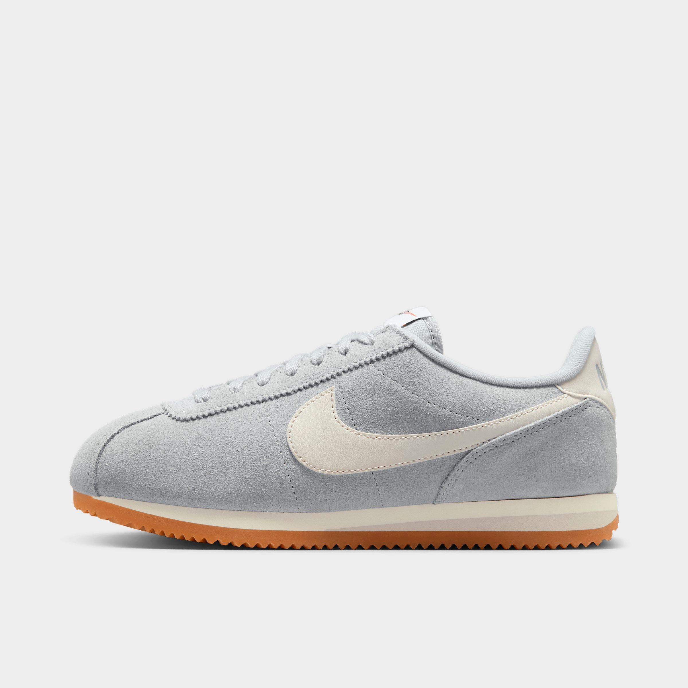 Nike Women's Cortez Casual Shoes in Light Smoke Grey/Sail/Gum Light Brown Size: 9.5