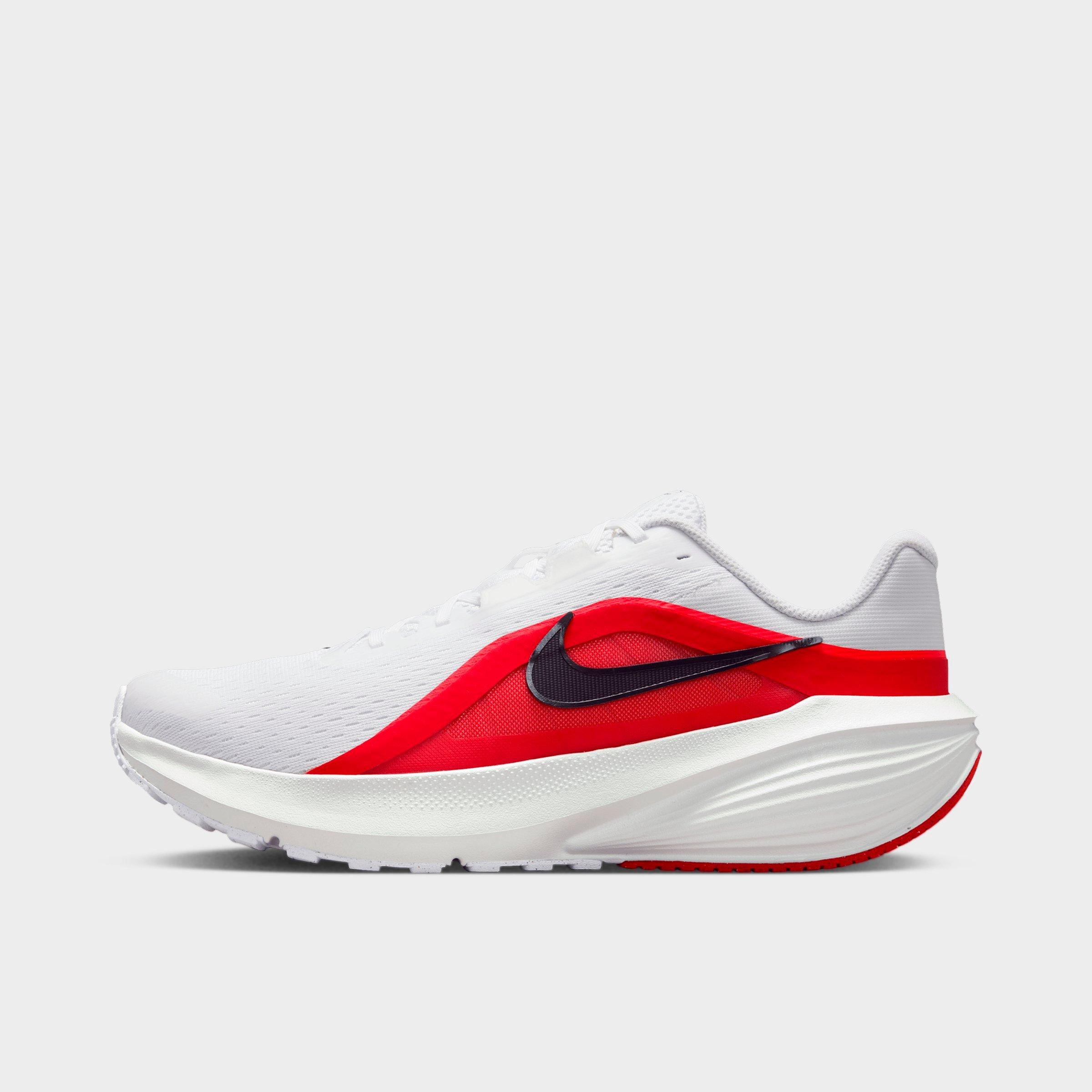 Nike Men's Downshifter 14 Running Shoes in White/Summit White/Bright Crimson Size: 12.0