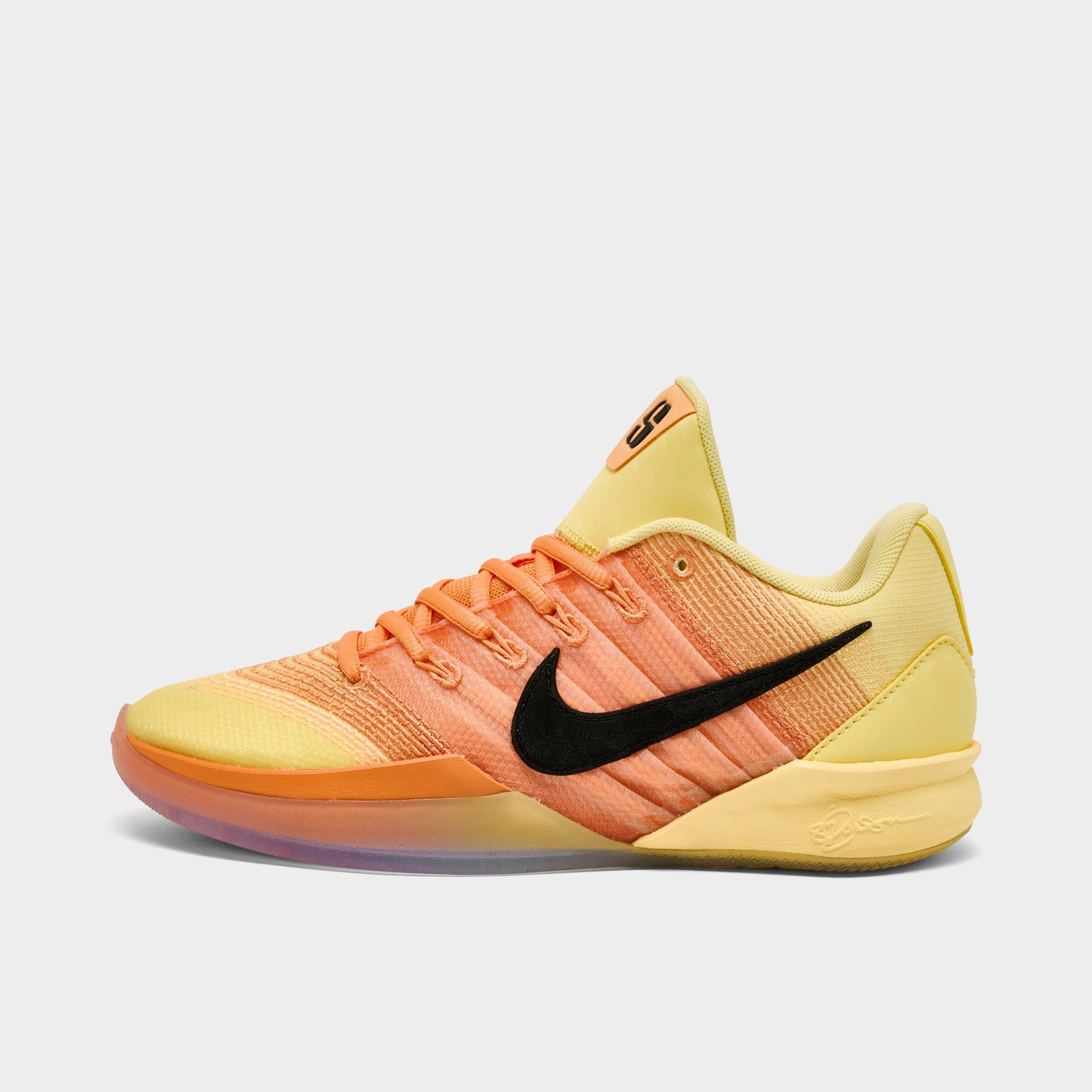 Nike Women's Sabrina 3 Basketball Shoes in Soft Yellow/Black/Orange Trance Size: 5.0