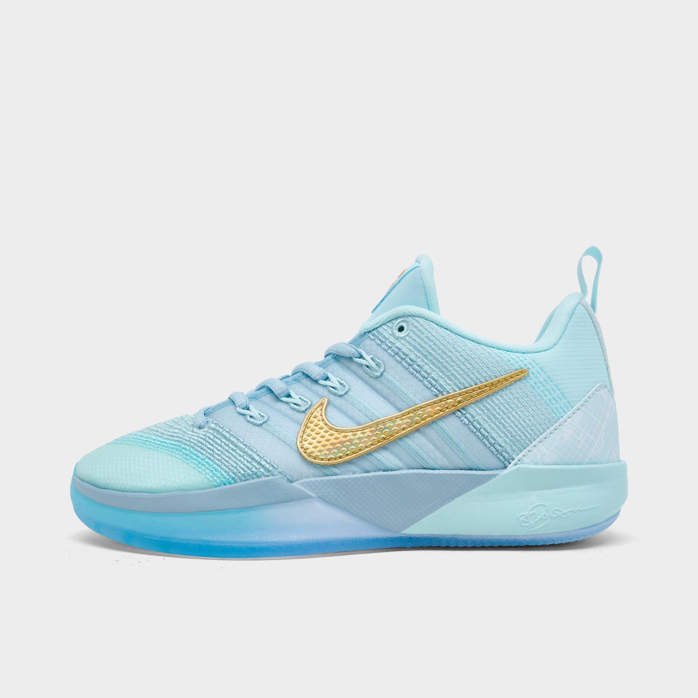 Nike Big Kids Sabrina 3 Basketball Shoes in Glacier Blue/Neptune Blue/Light Armory Blue Size: 3.5