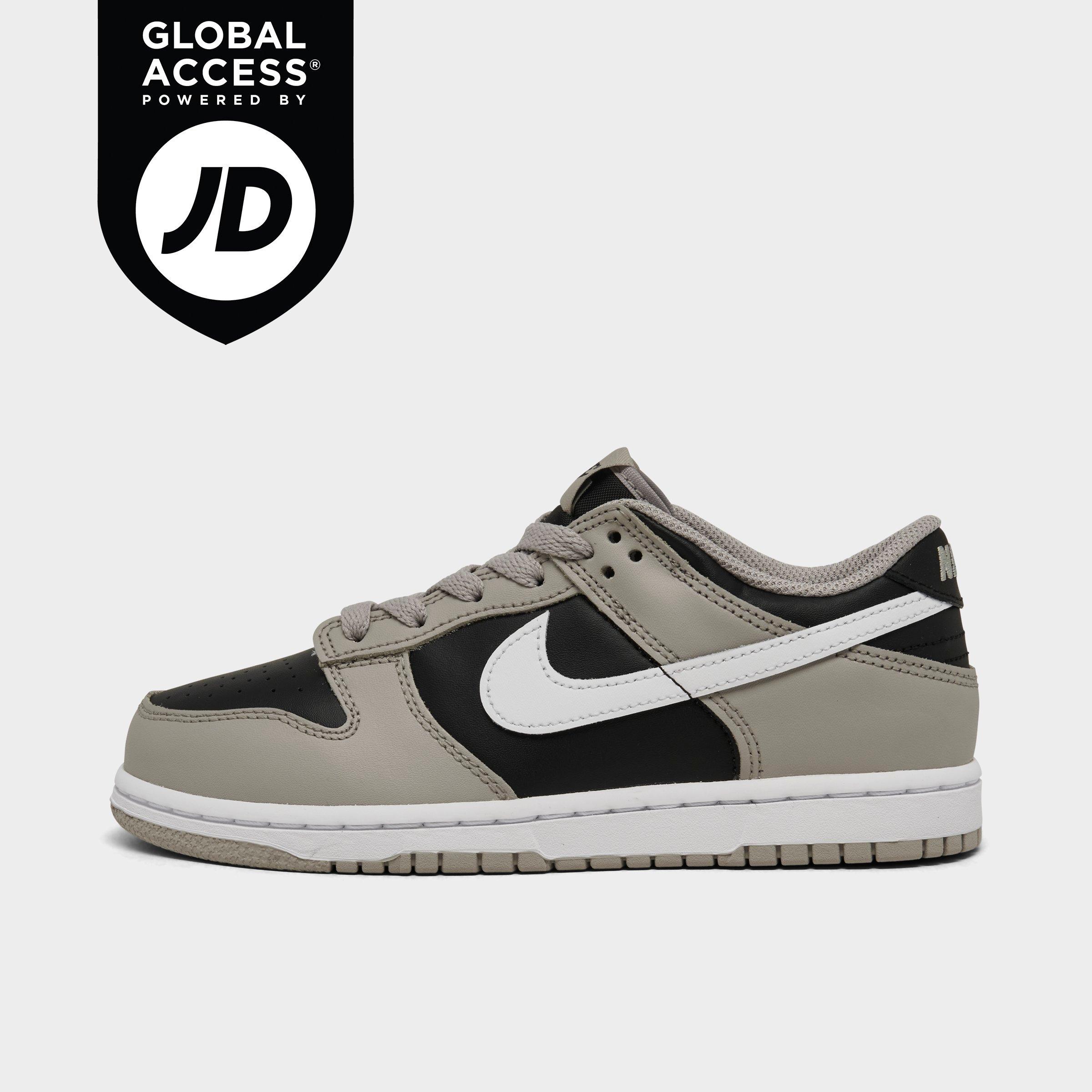 Nike Little Kids' Dunk Low Casual Shoes In College Grey/white/black