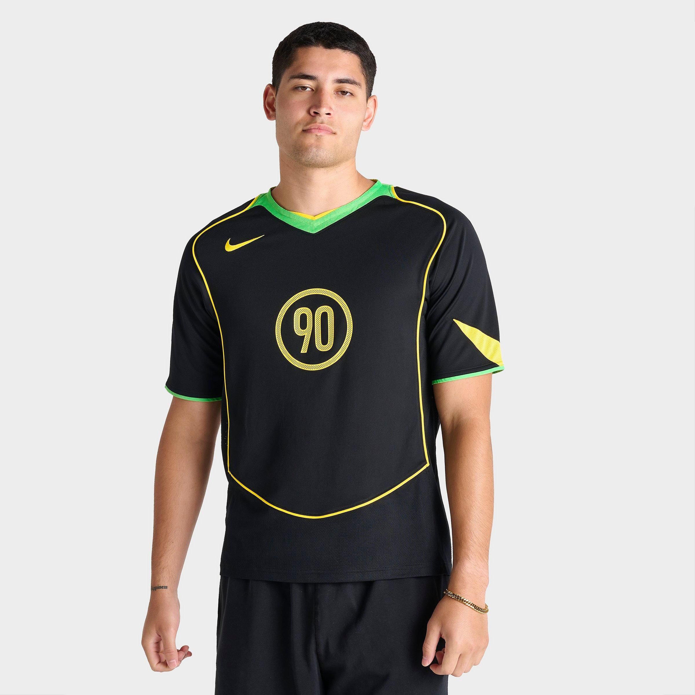 Nike Men's Total 90 Dri-FIT Soccer Jersey Shirt in Black/Black Size 2XL 100% Polyester/Knit/Jersey Shirt 