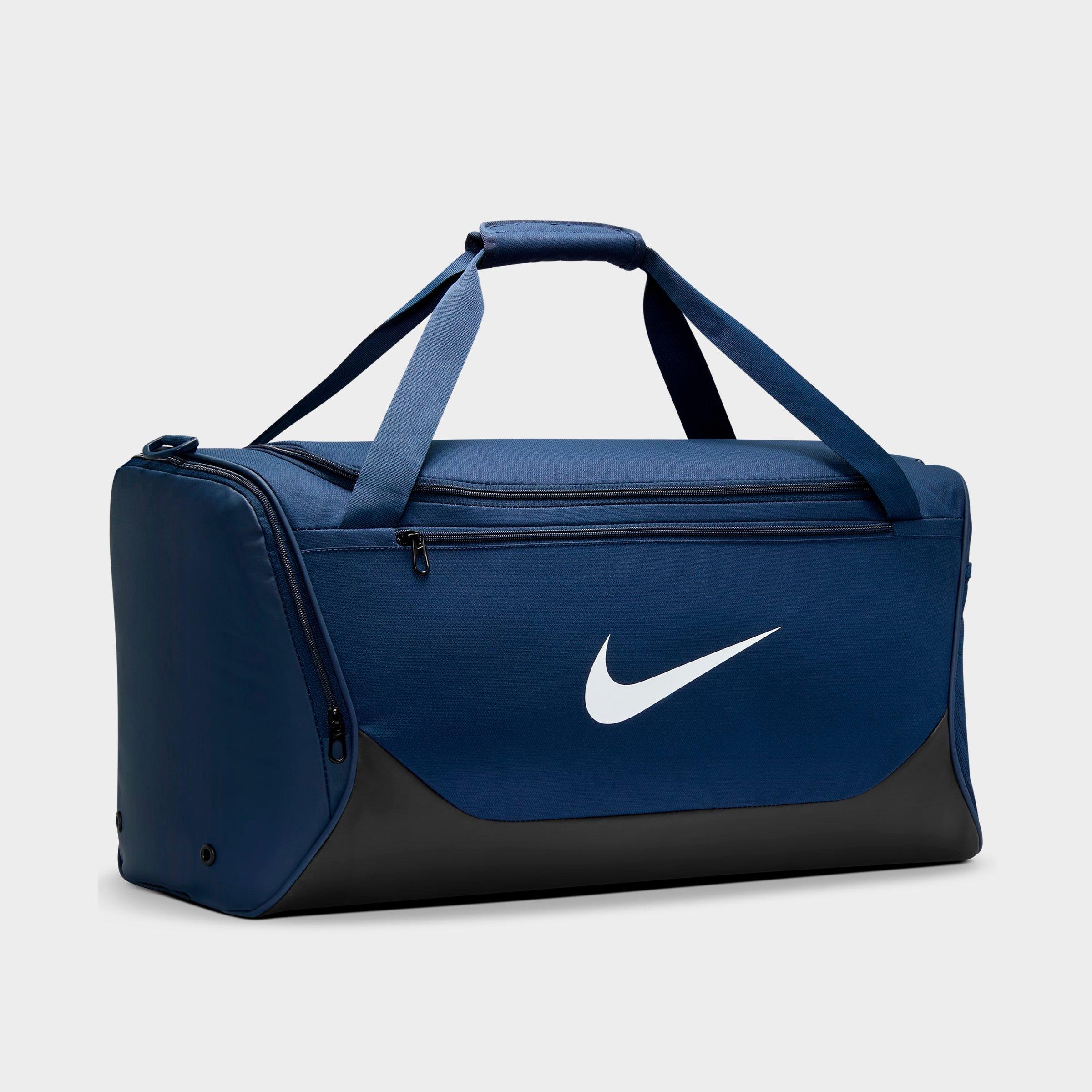 Nike Brasilia Training Duffel Bag (Medium, 60L) in Midnight Navy/Black/White