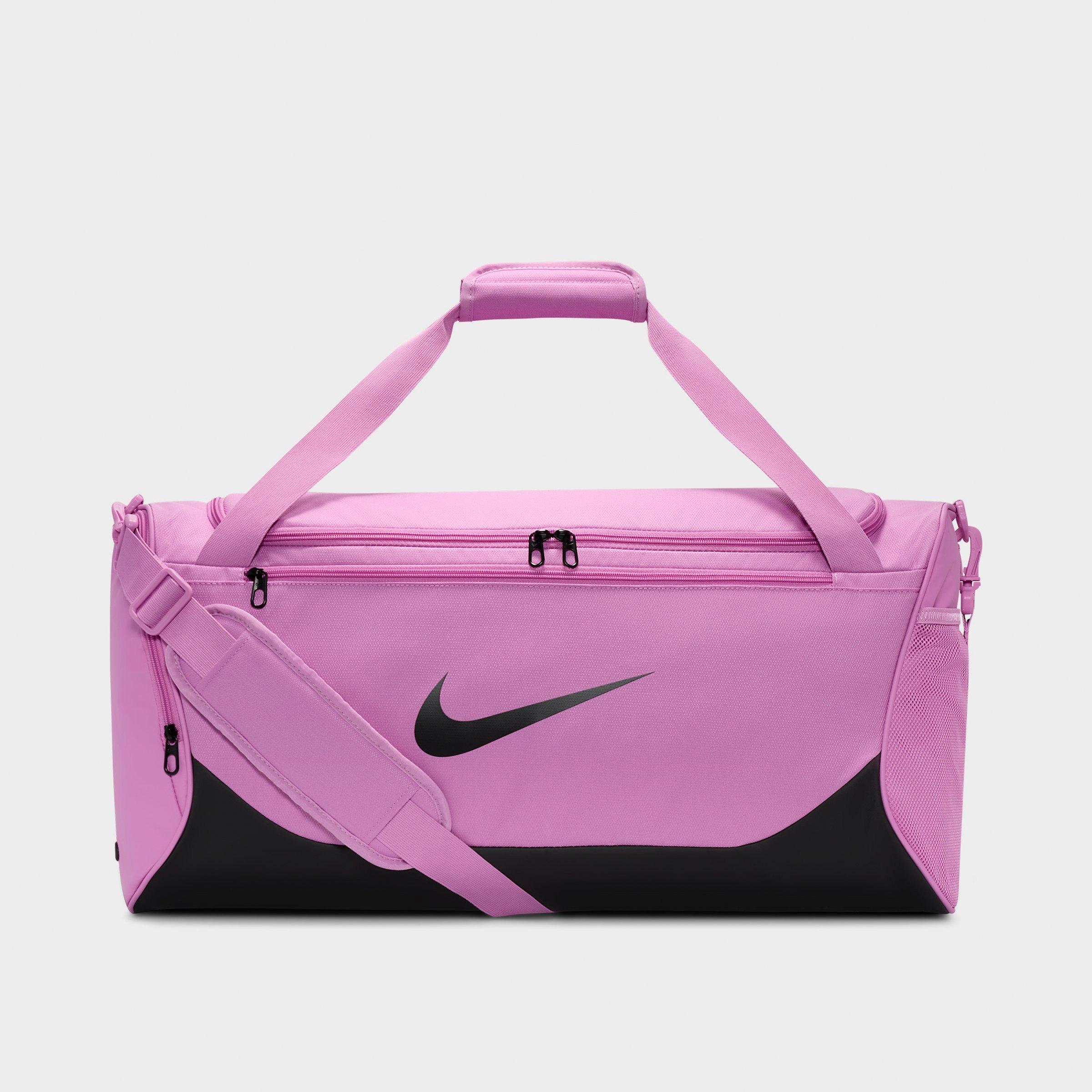 Nike Brasilia Training Duffel Bag (Medium, 60L) in Light Magenta/Black/White