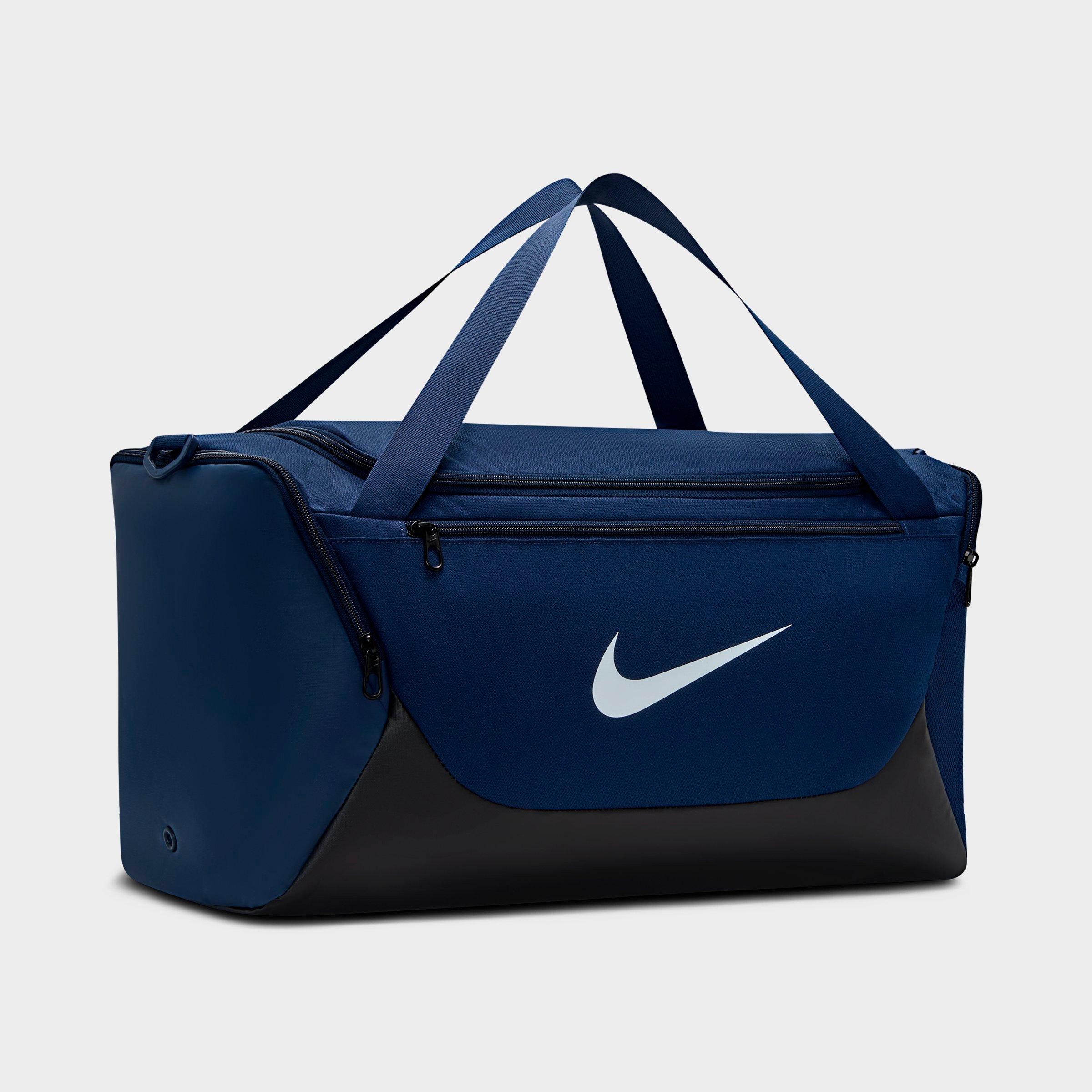 Nike Brasilia Training Duffel Bag (Small, 40L) in Midnight Navy/Black/White