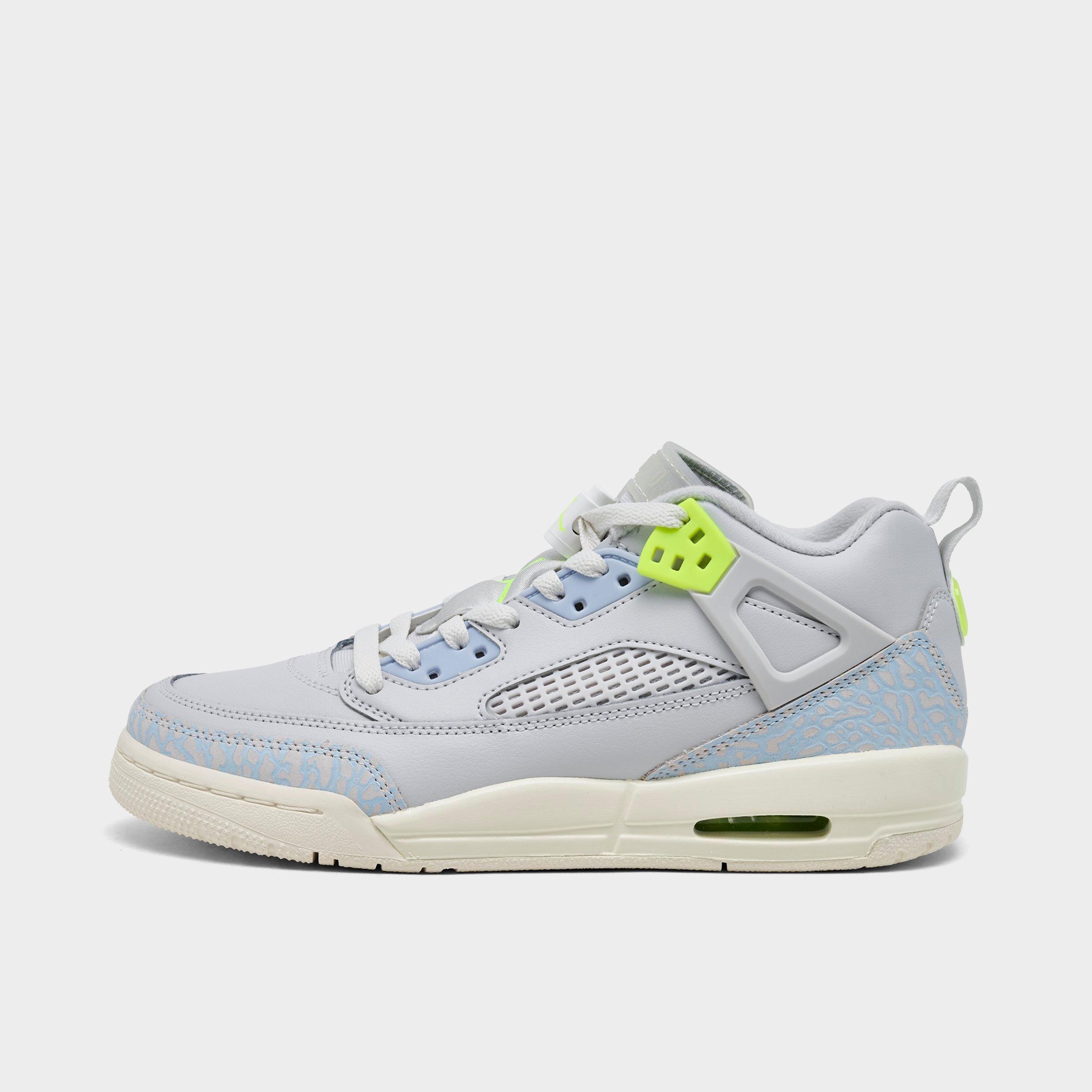 Jordan Big Kids Spizike Low Casual Shoes in Photon Dust/Sail/Coconut Milk Size: 3.5