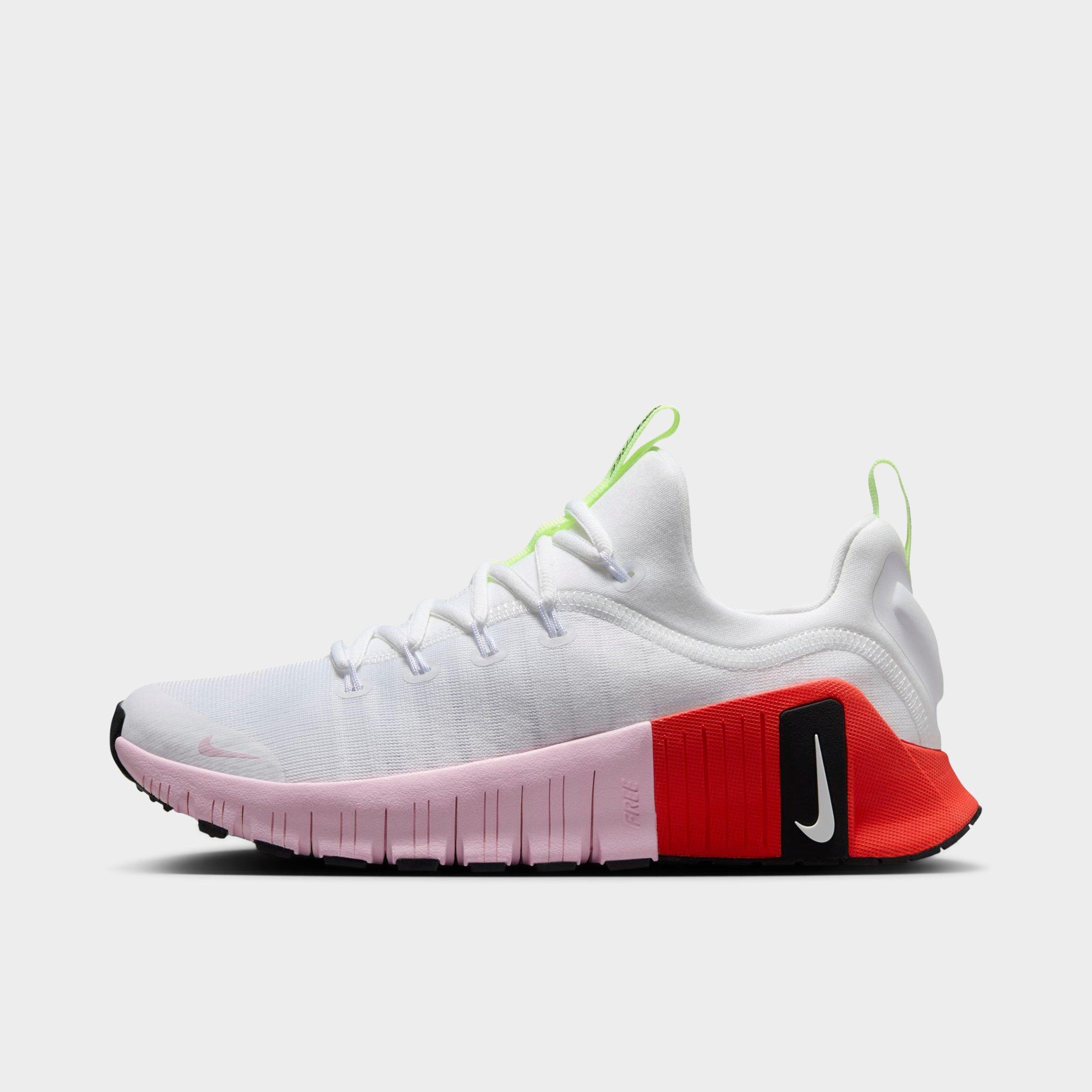 Nike Free Metcon 6 Wmns "white Barely Volt Bright Crimson Pink Foam" Sneakers
