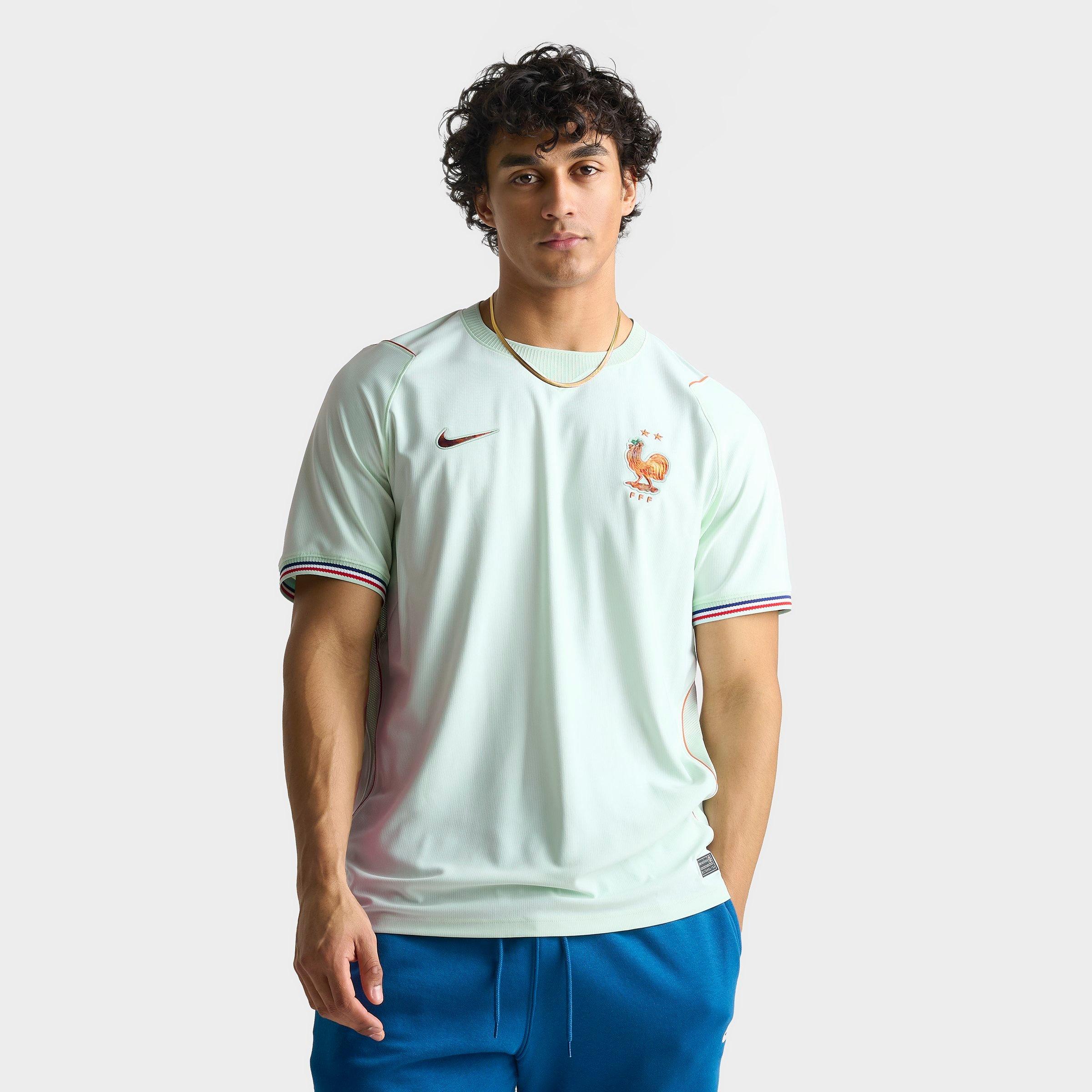 Nike Men's France 2026 Stadium Away Dri-FIT Replica Soccer Jersey in Igloo/Monarch/Monarch Size: Small