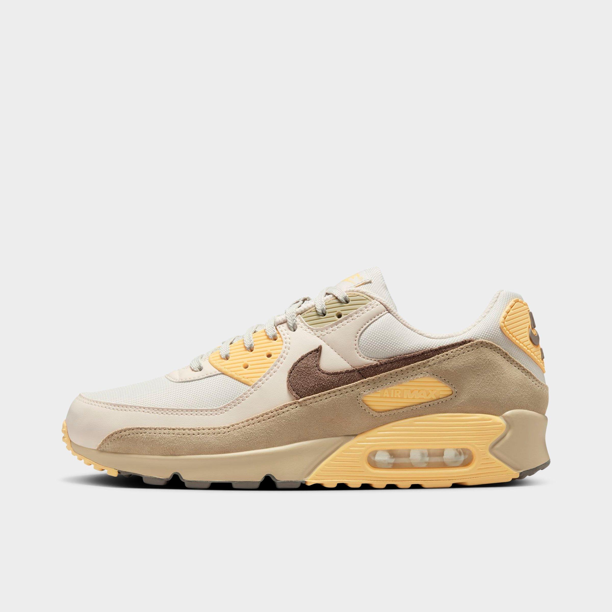 Nike Men's Air Max 90 Casual Shoes in Light Bone/Chamois/Desert Khaki Size: 7.0
