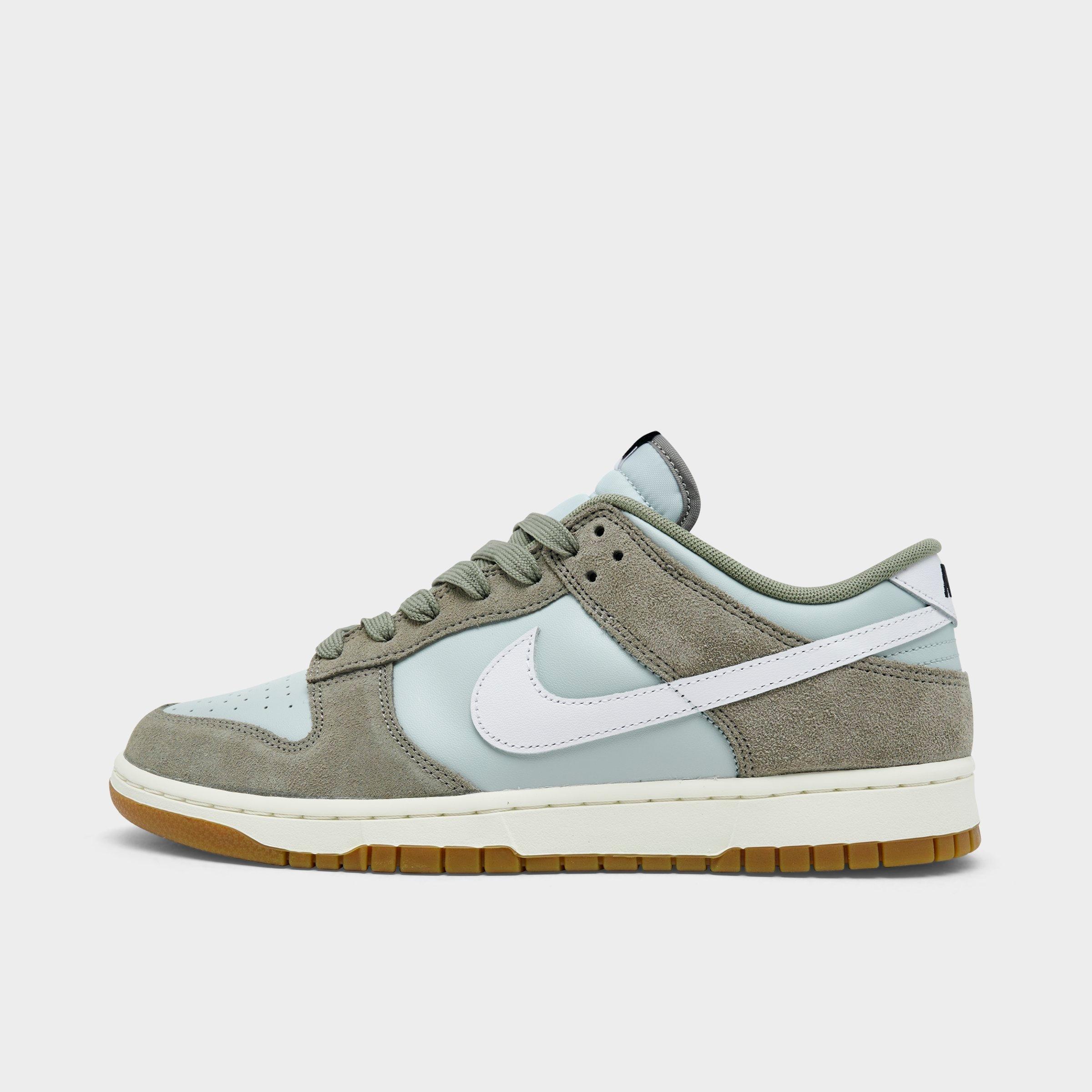 Nike Men's Dunk Low Retro SE Casual Shoes in Light Silver/Light Army/Sail Size: 7.5