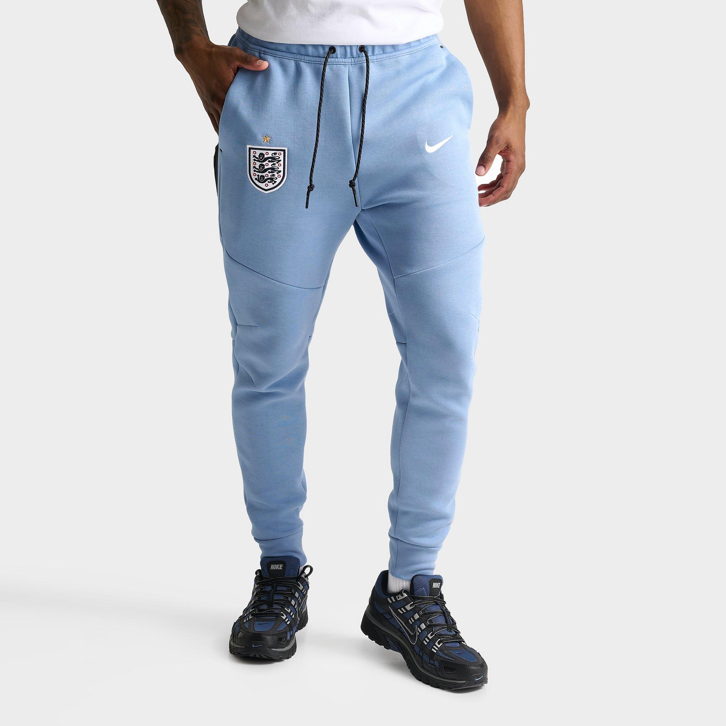 Nike Men's England Soccer Tech Fleece Jogger Pants in Work Blue/White Size: Small