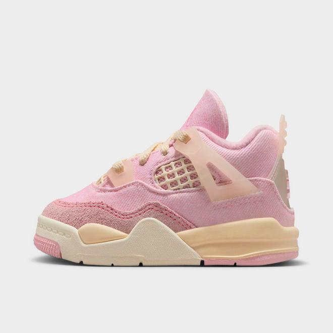 Kids' Toddler Air Jordan Retro 4 Textile Basketball Shoes