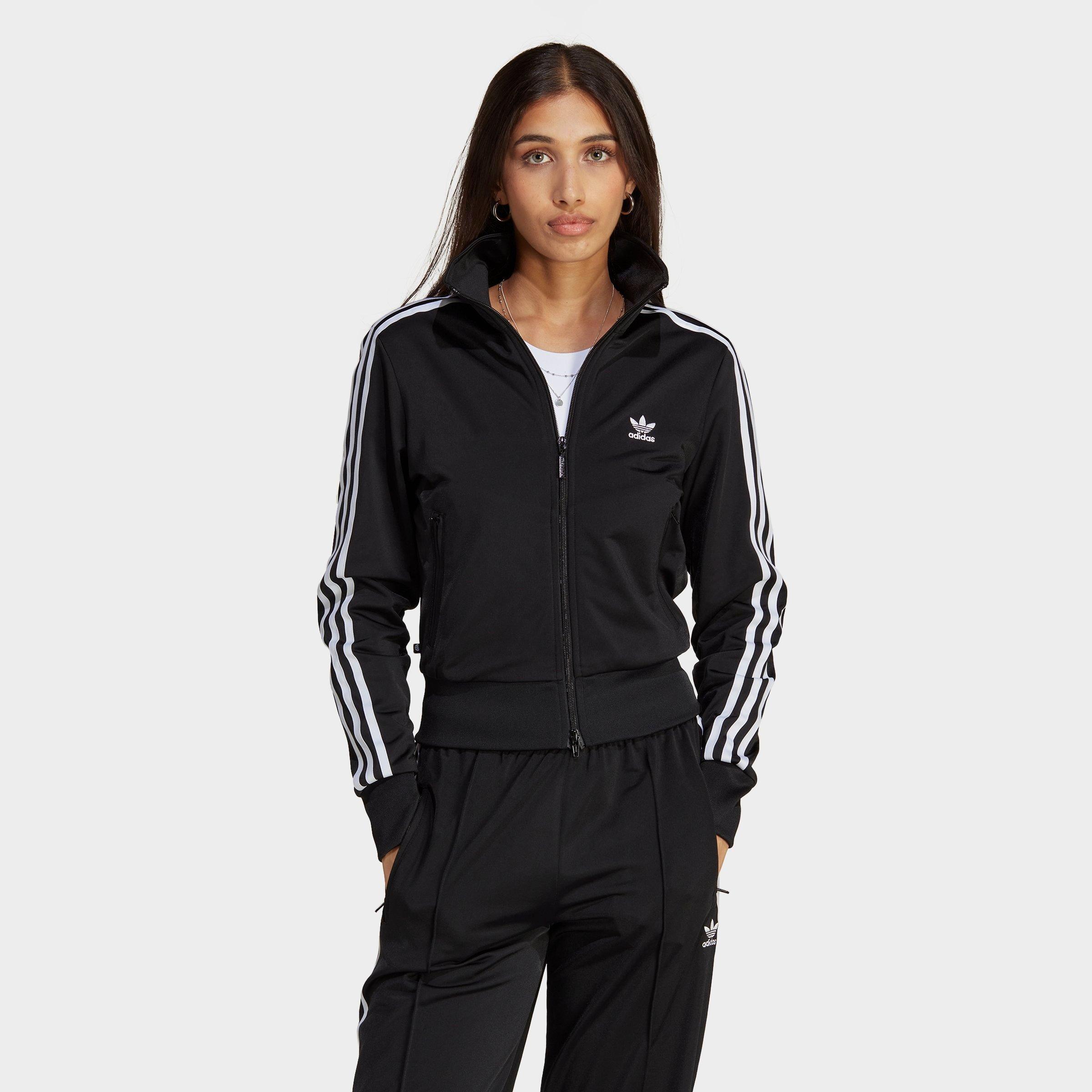 Adidas Originals Firebird Tt Pb Woman Sweatshirt Black Size 4 Recycled Polyester In Black