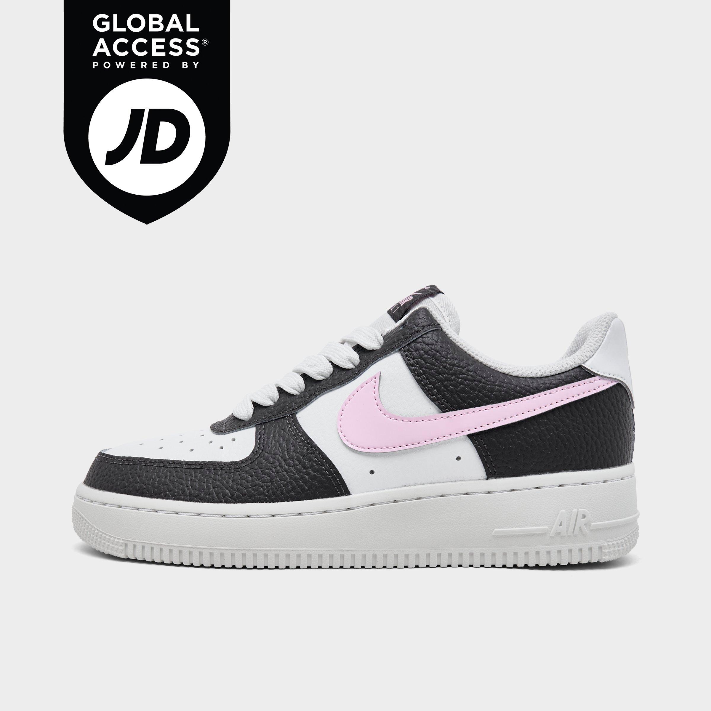 Nike Women's Air Force 1 '07 SE Casual Shoes in Summit White/Medium Ash/Pink Foam Size: 5.0