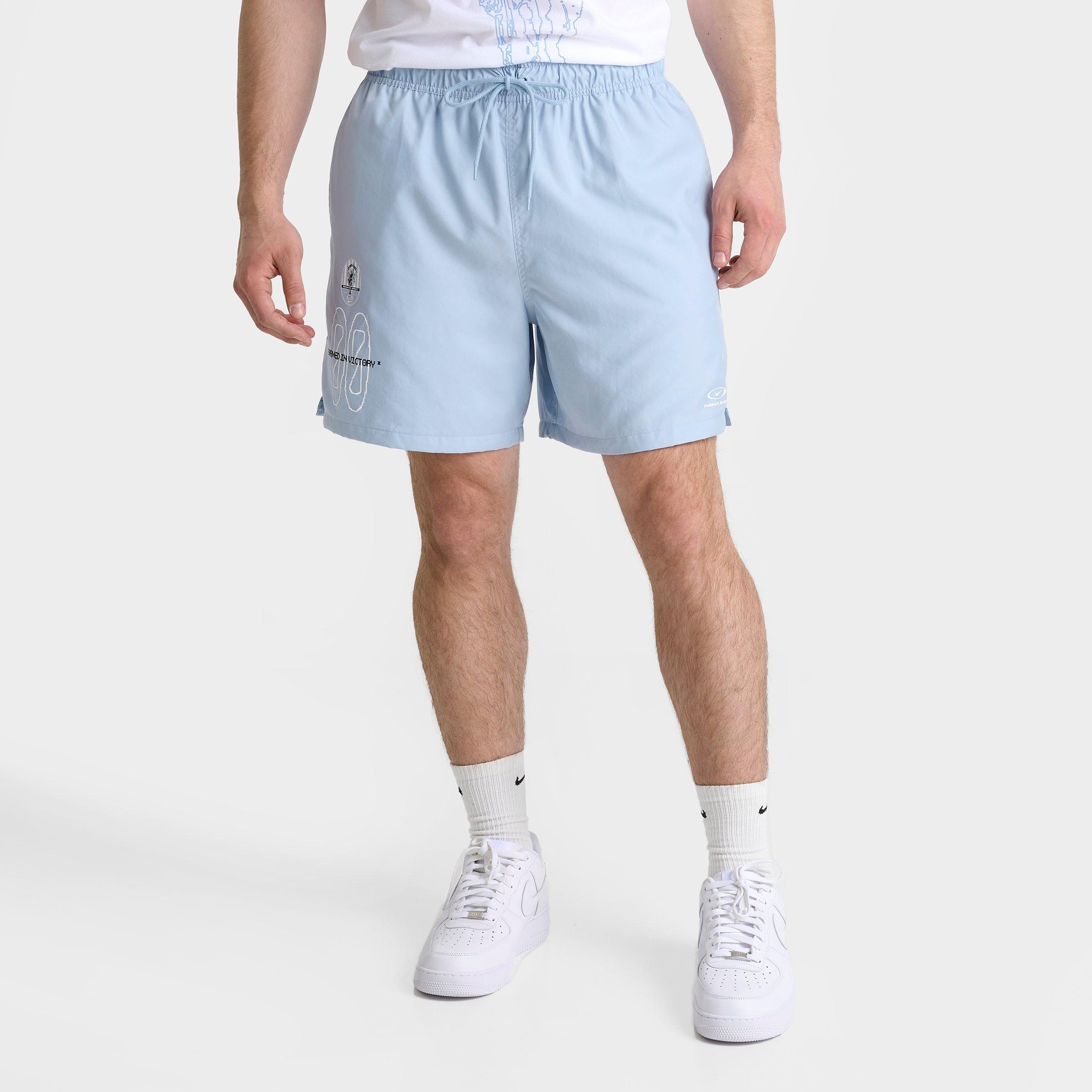 Nike Men's Club Flow VCTRY Shorts in Blue/Light Armory Blue Size XS 100% Polyester/Twill