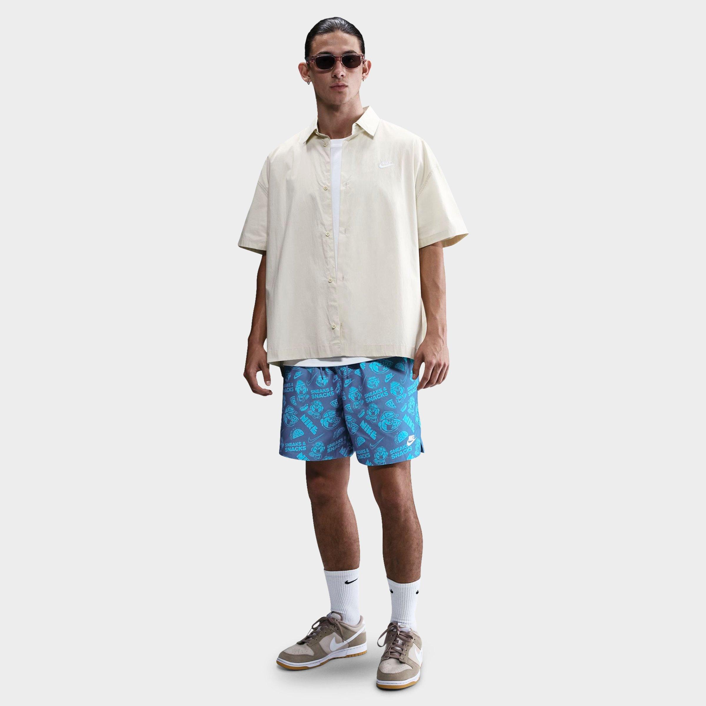 Nike Men's Club Flow Sneaks Allover Print Shorts