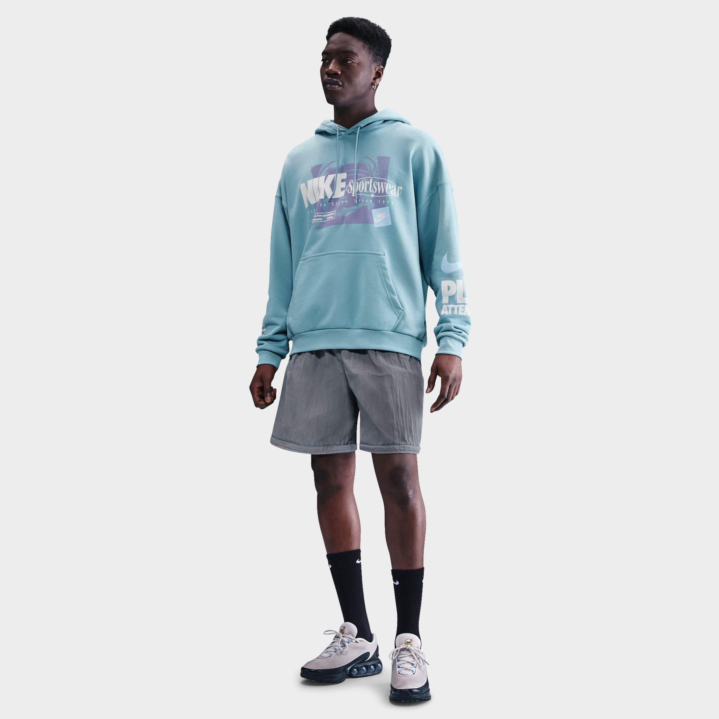Nike Men's Club Oversized French Terry Pullover Hoodie In Blue