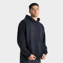【Nike】Solo Swoosh French Terry Crew Sweatshirt Black Nike Mens Sports wear Club French Terry Crew Top Sweatshirt