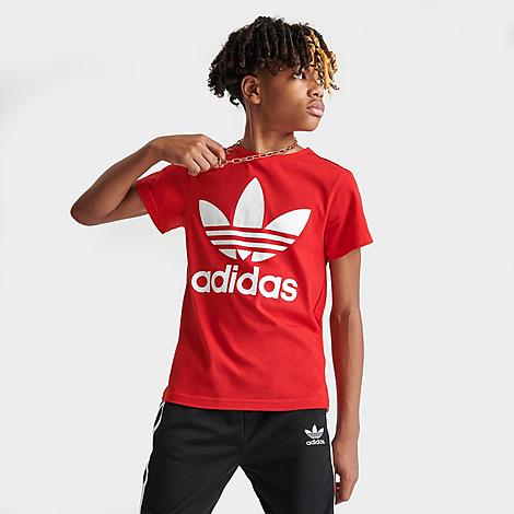 Shop Adidas Originals Adidas Kids' Originals Trefoil T-shirt In Better Scarlet