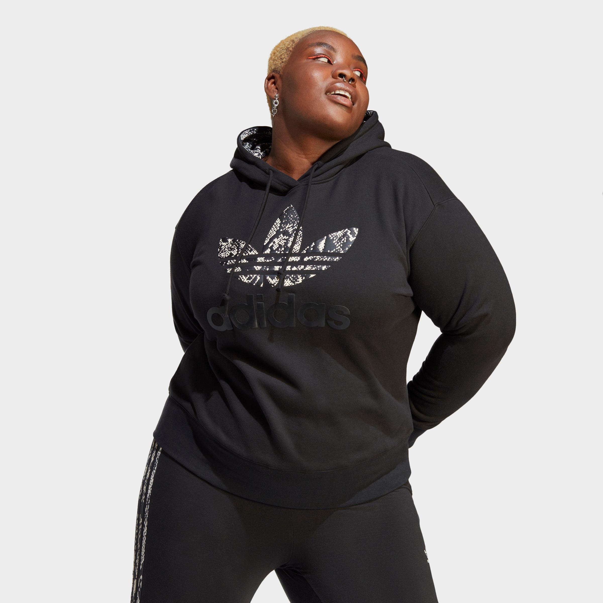 Adidas women's plus size hoodie hot sale