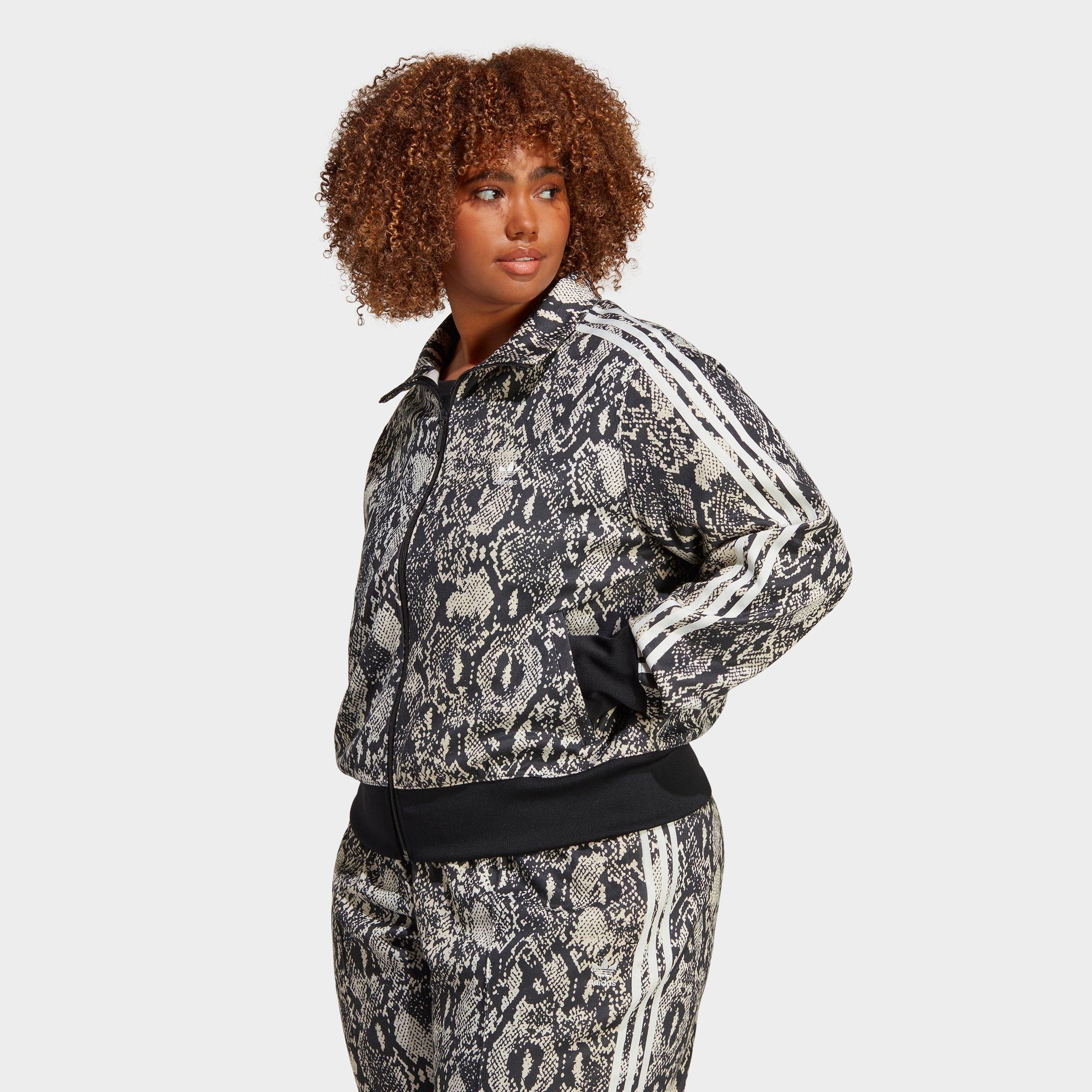 Trefoil allover print track jacket hot sale