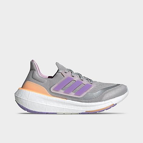 Shop Adidas Originals Adidas Women's Ultraboost Light Running Shoes In Grey/violet Fusion/acid Orange