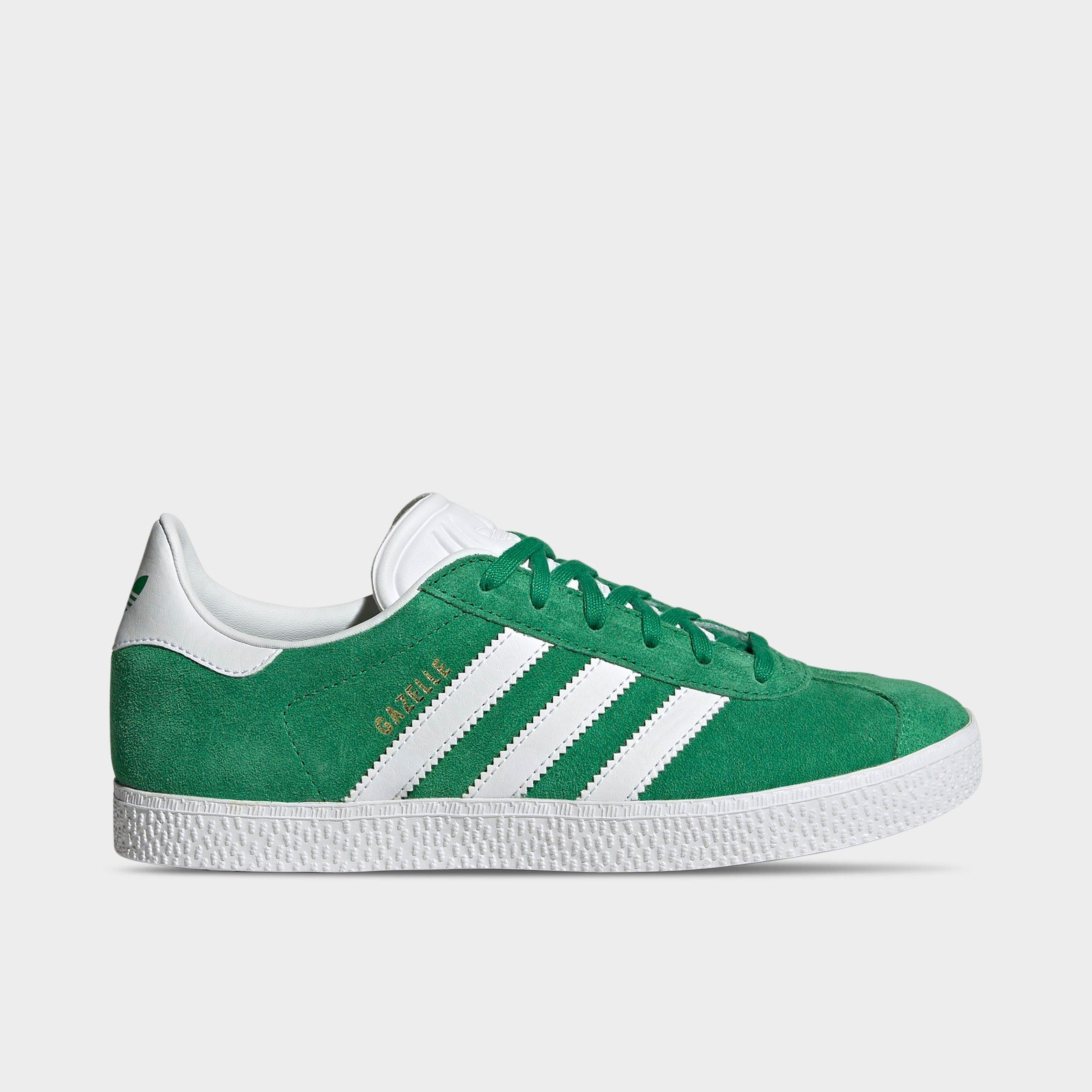 Adidas Originals Adidas Big Kids' Originals Gazelle Casual Shoes In Green/white/gold Metallic