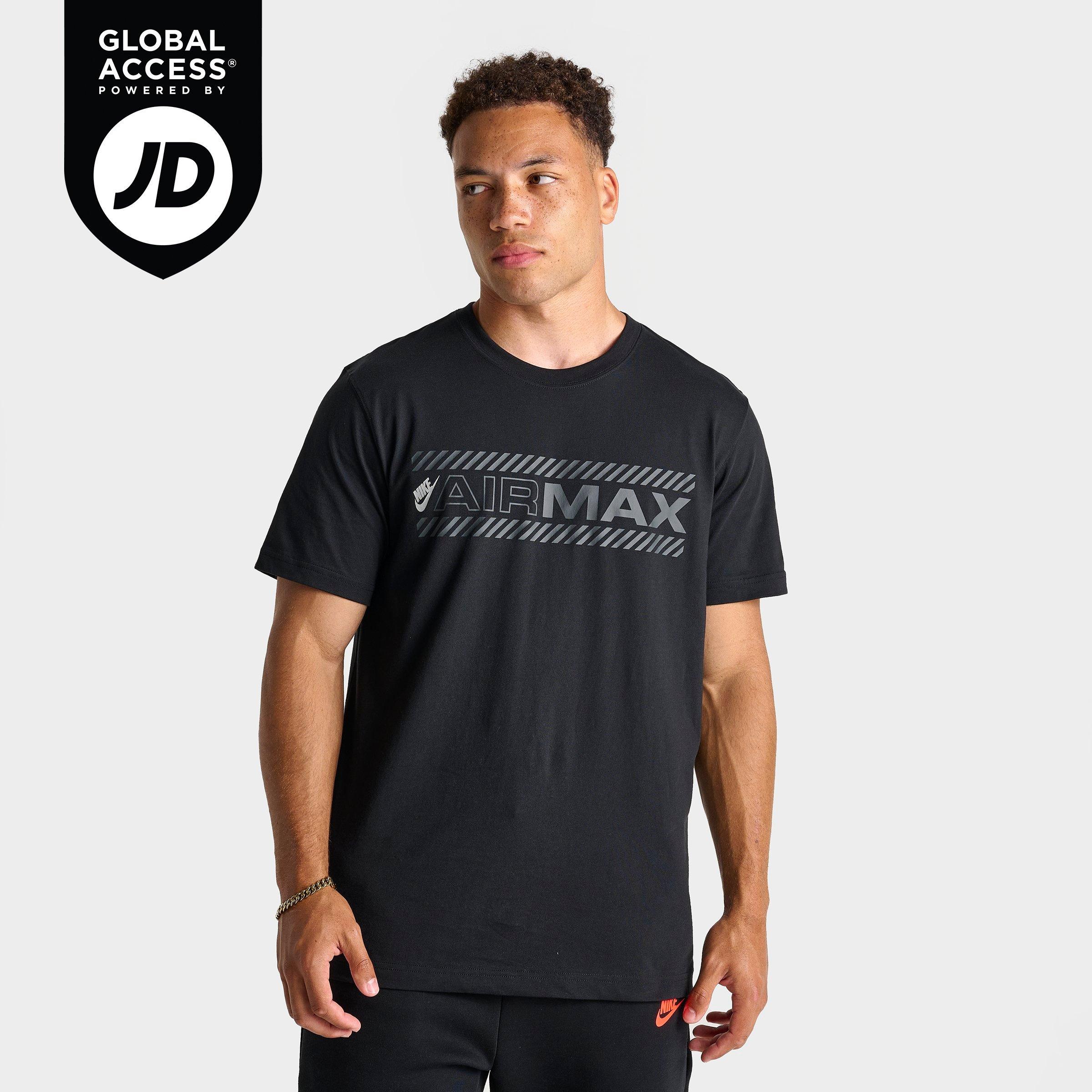 Nike Men's Air Max Graphic Logo T-Shirt in Black Size: XS
