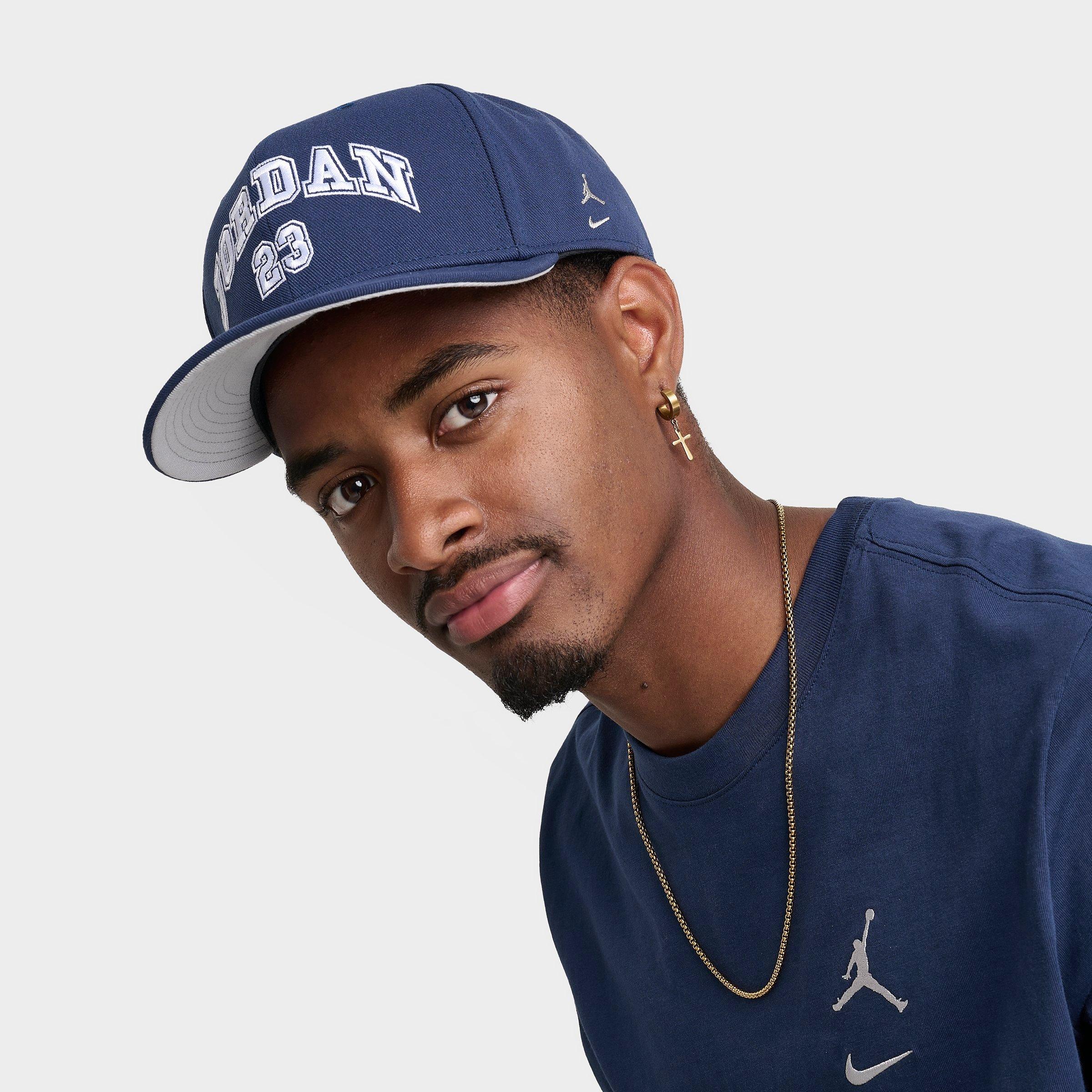 Jordan MVP Pro Snapback Hat in Midnight Navy/Midnight Navy/Light Smoke Grey Size: Medium/Large