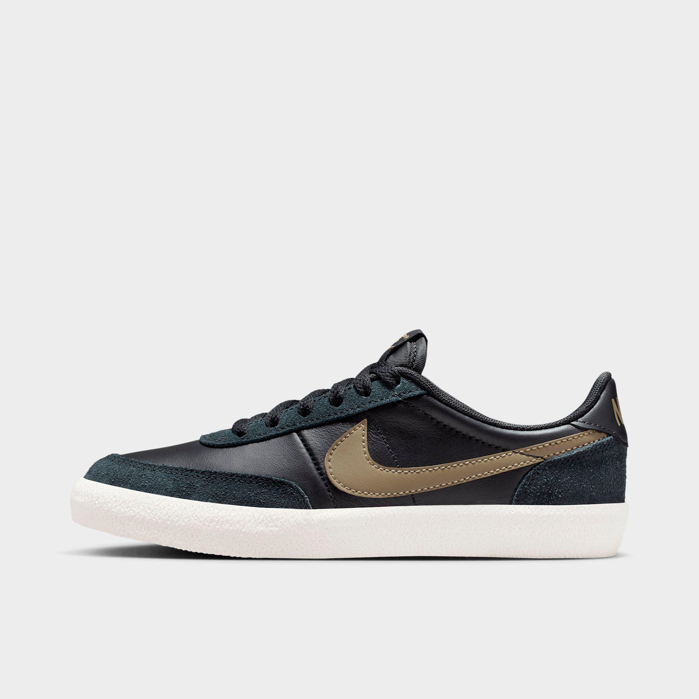 Nike Big Kids Killshot 2 Casual Shoes in Black/Ivory/Brown Kelp Size: 5.5