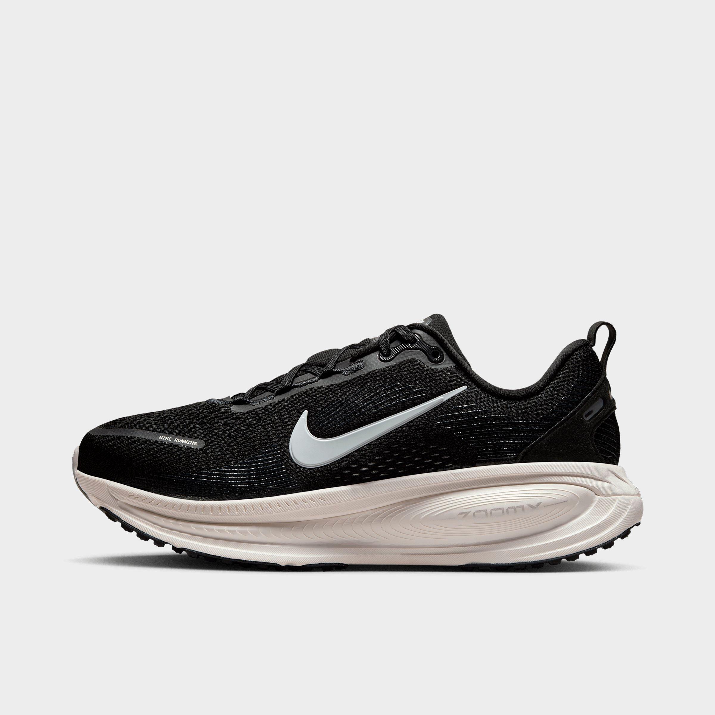 Nike Women's Vomero 18 Running Shoes (Extra Wide Width) in Black/Coconut Milk/Light Iron Ore Size: 7.5