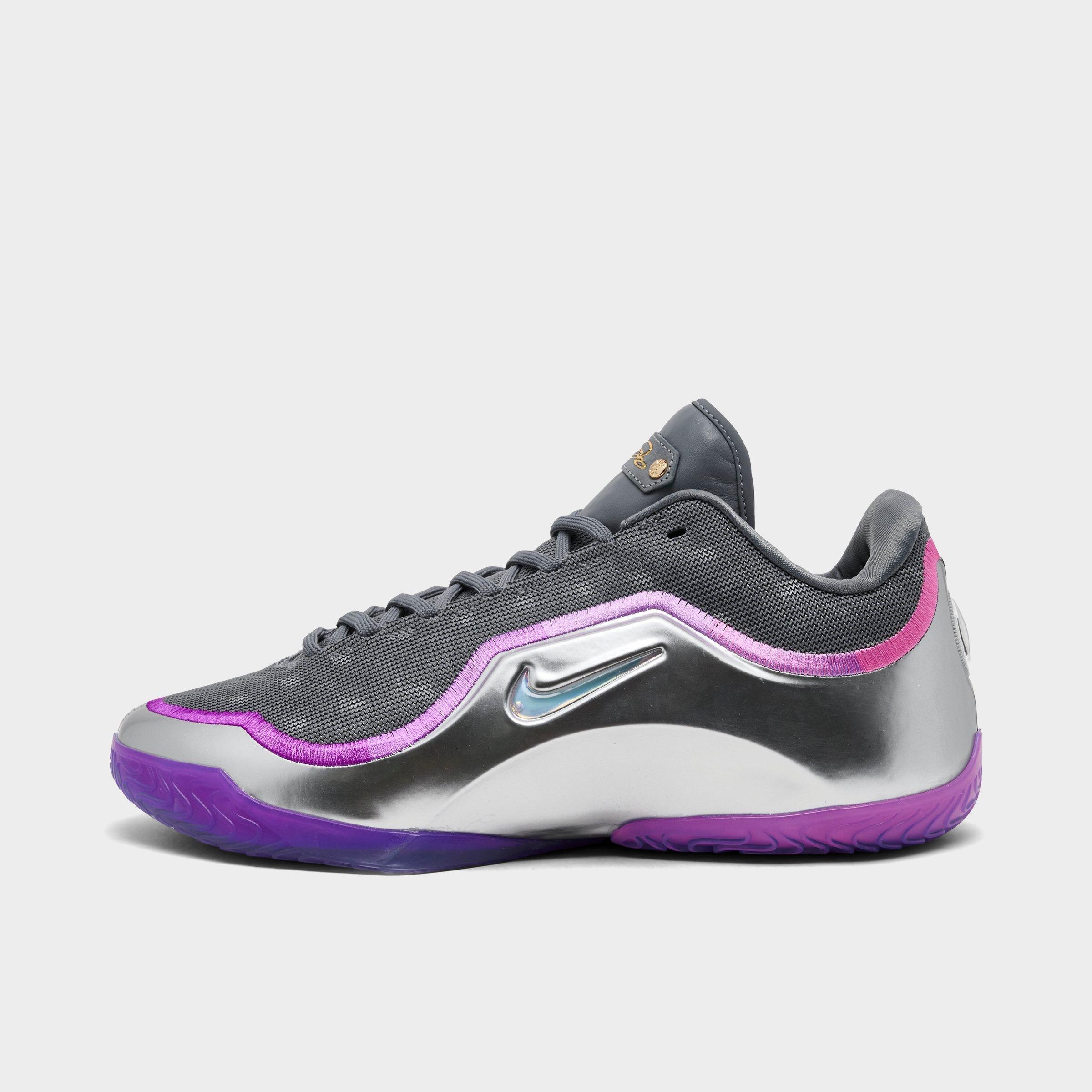Nike Men's LeBron 23 Basketball Shoes in Cool Grey/Metallic Silver/Vivid Purple Size: 8.5