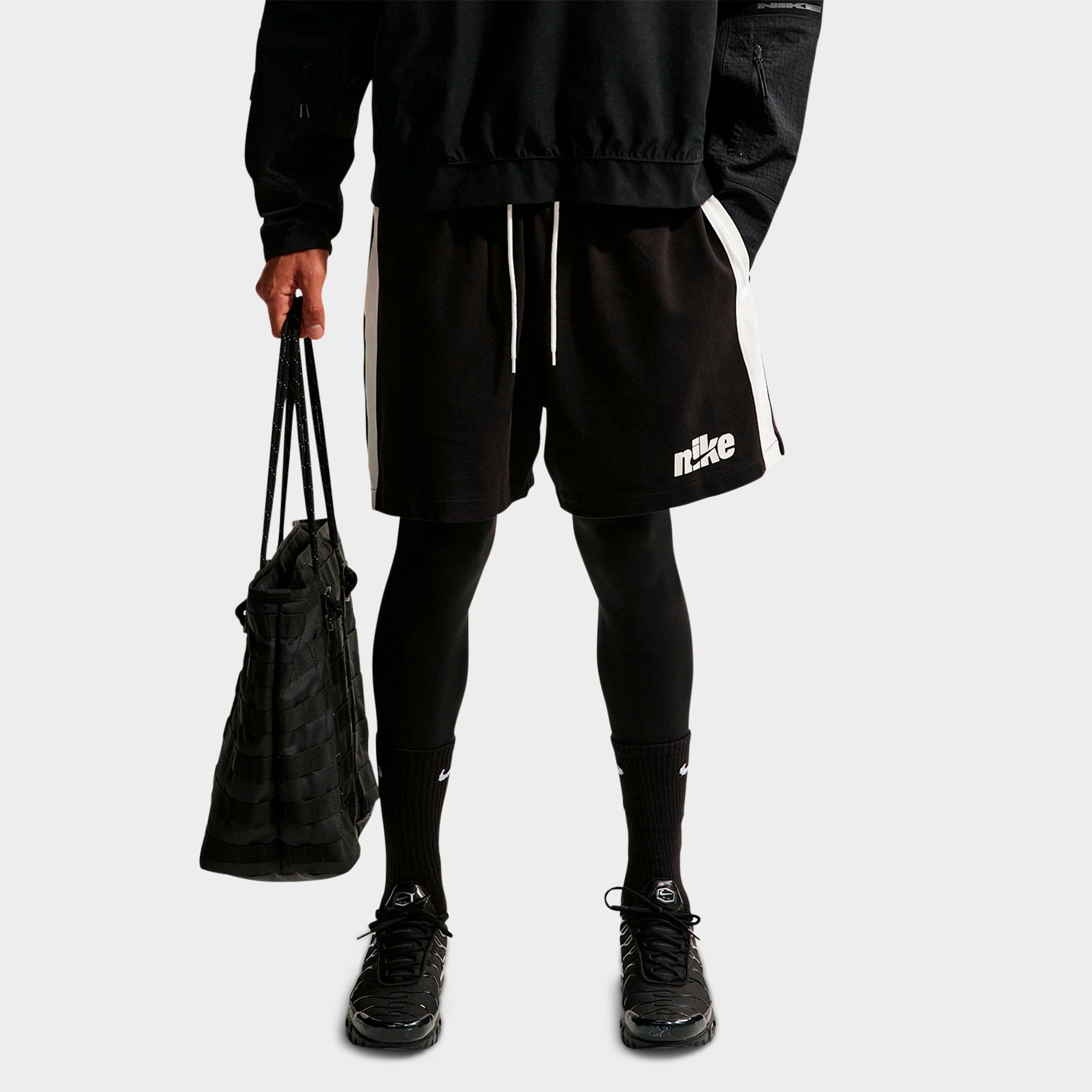 Nike Men's Sportswear Club Knit Flow Shorts in Black/Sail/Sail Size: 3XL