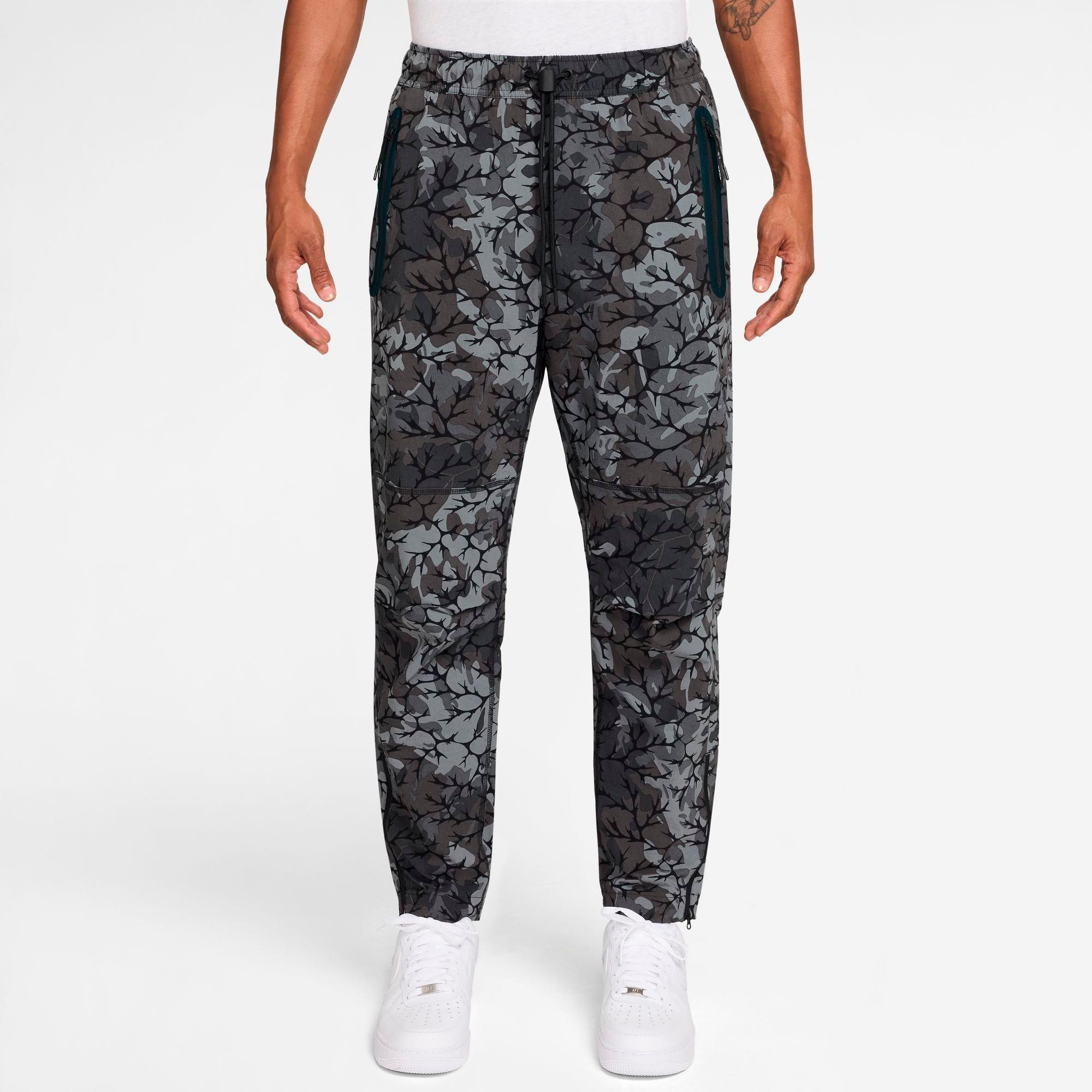 Nike Men's Dri-FIT Allover Camo Print Woven Open-Hem Pants