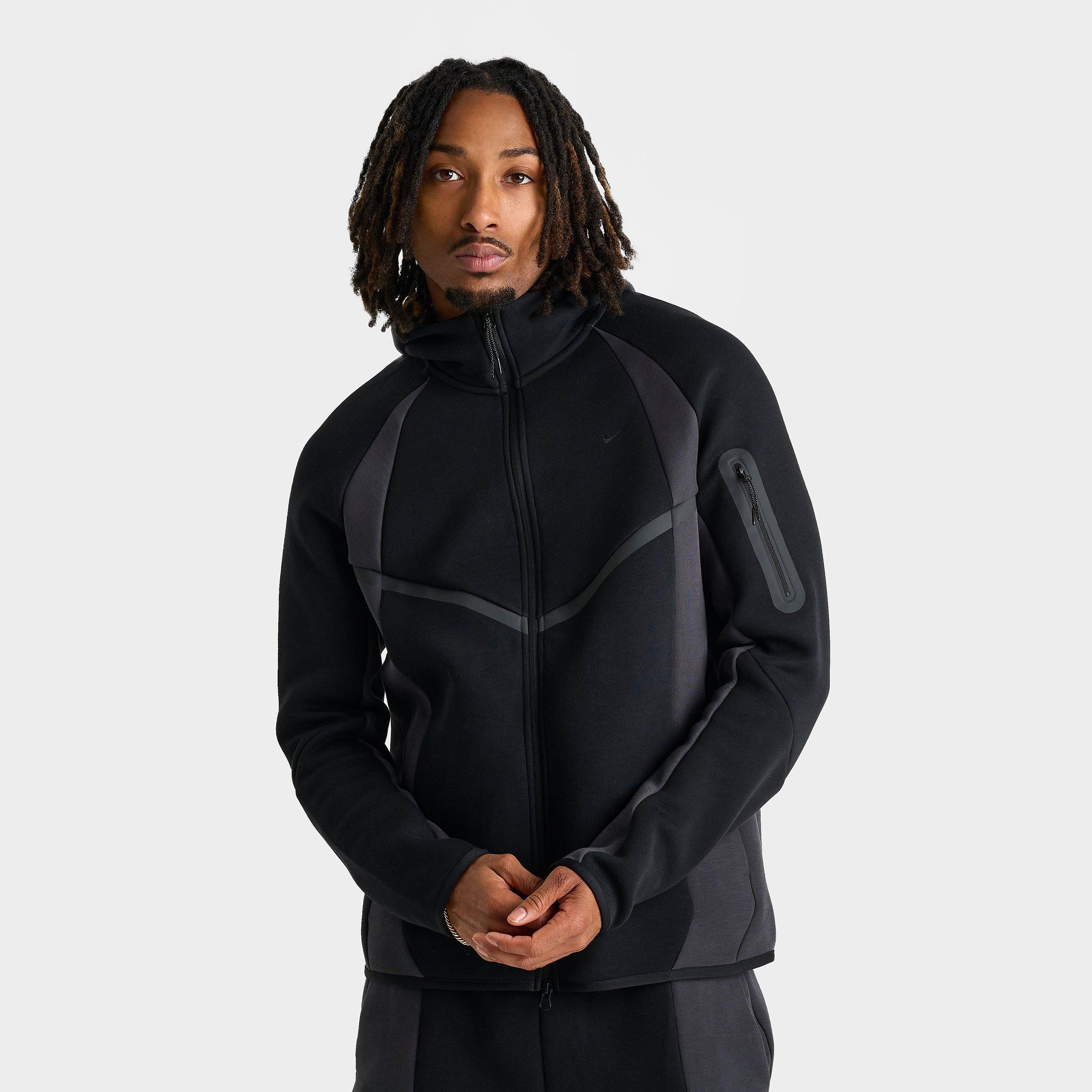 Nike Men's Tech Fleece Pro Windrunner Full-Zip Jacket in Black/Anthracite Size: Medium