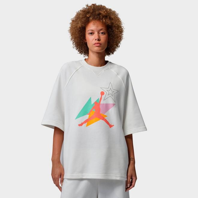 Women's Jordan Brooklyn Fleece French Terry Short-Sleeve T-Shirt