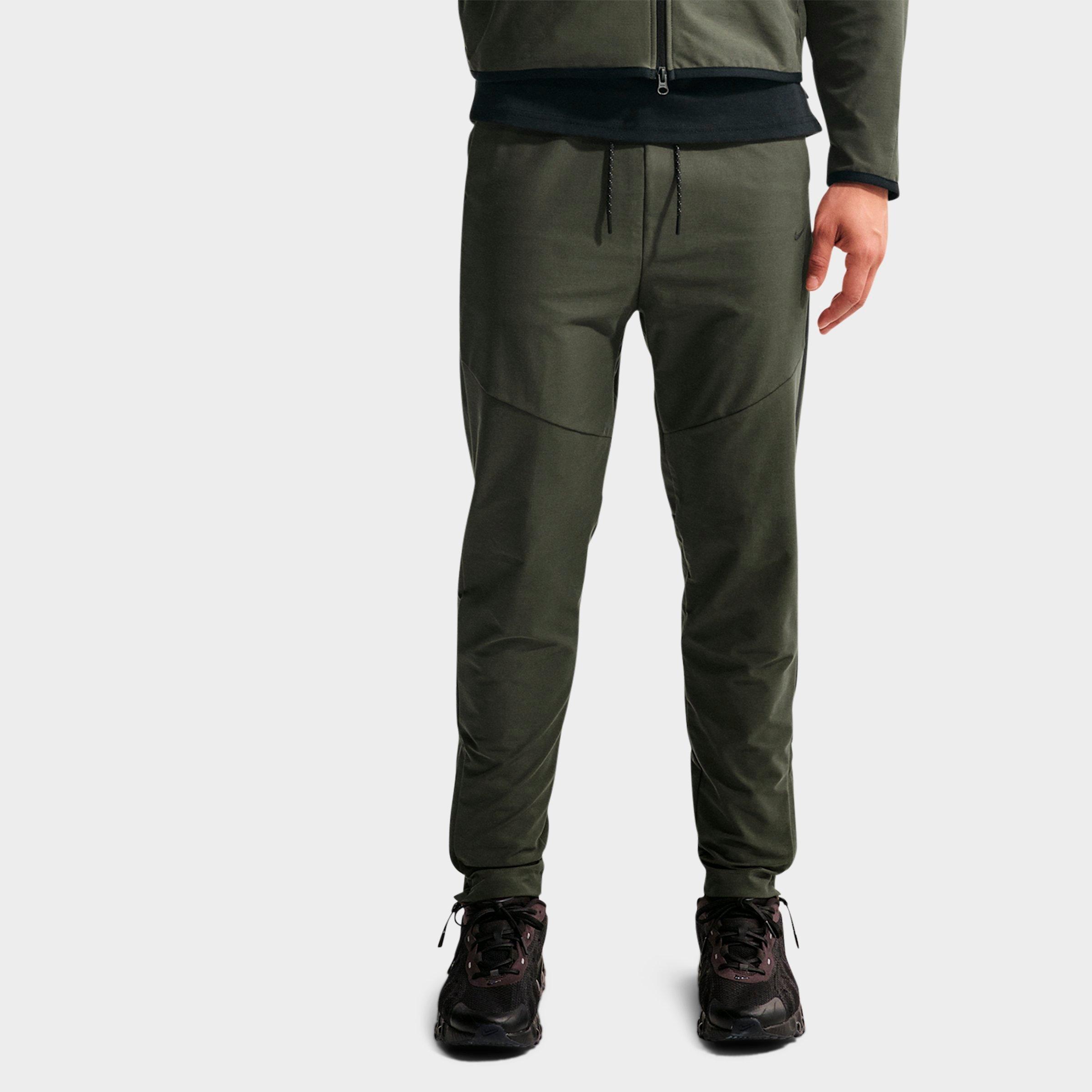 Nike Men's Tech Dri-FIT Shori Knit Pants in Cargo Khaki/Black Size: S Tall