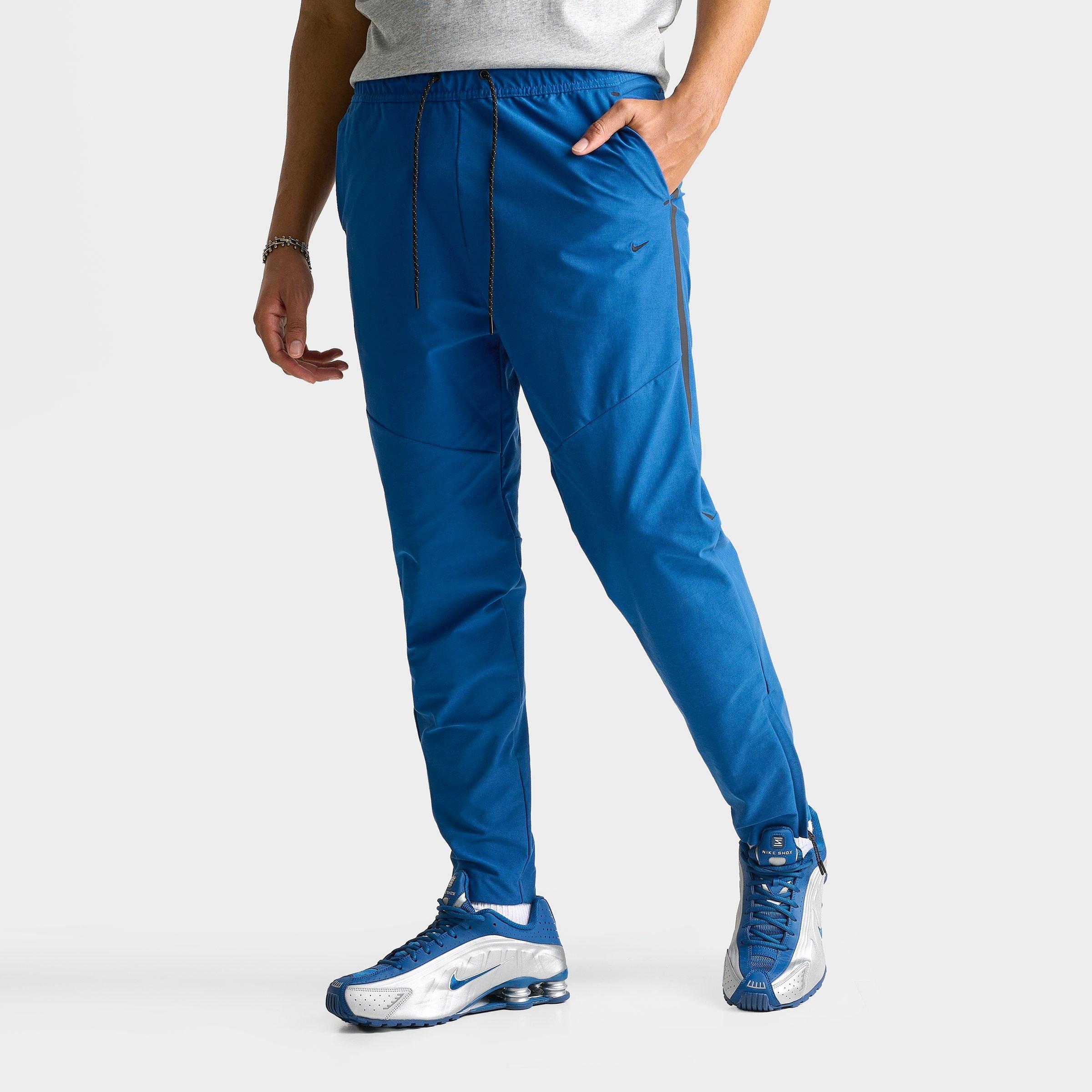 Nike Men's Tech Dri-FIT Shori Knit Pants in Court Blue/Black Size: Small