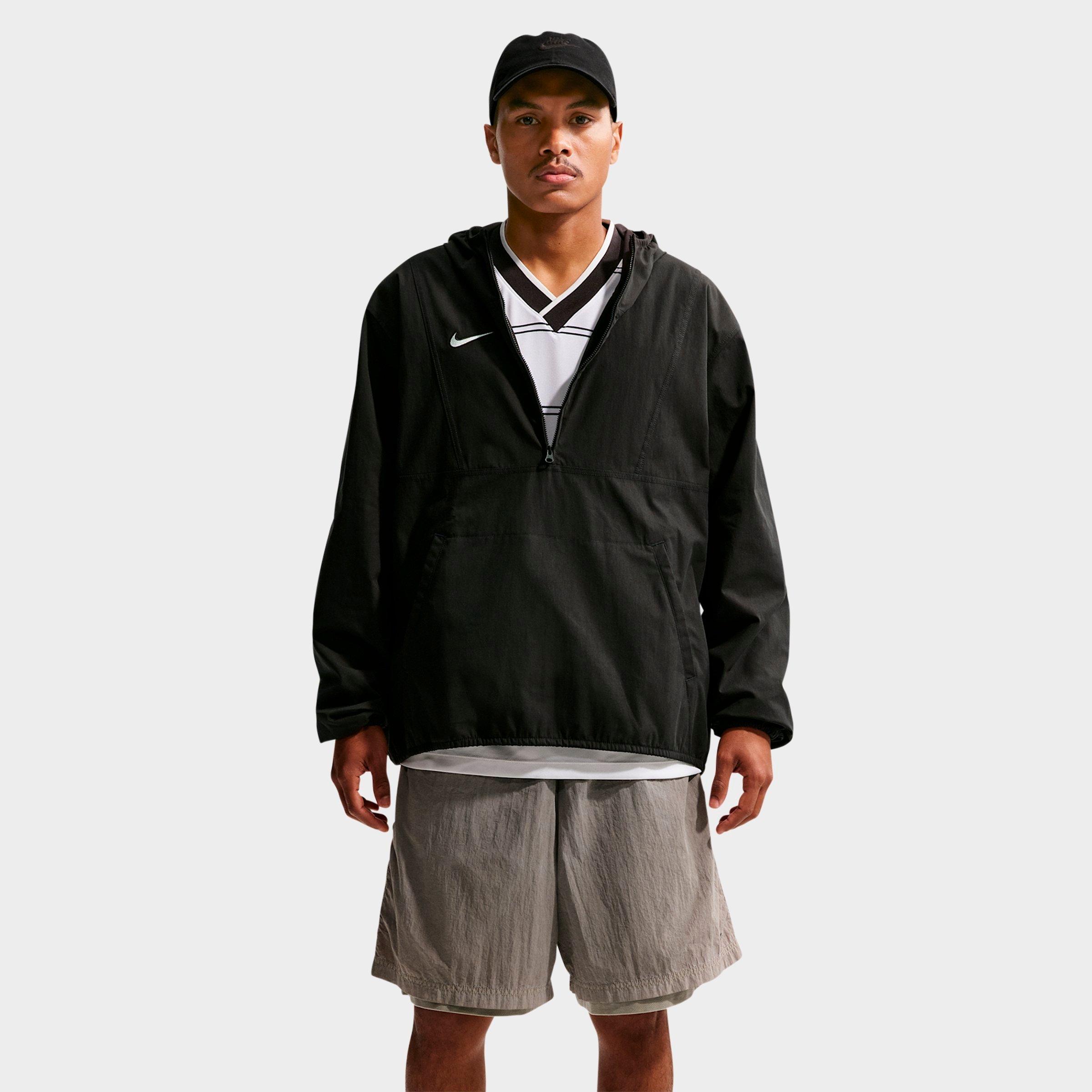 Nike Men's Energy Soccer Anorak Jacket in Off Noir/Off Noir/Summit White Size: XS