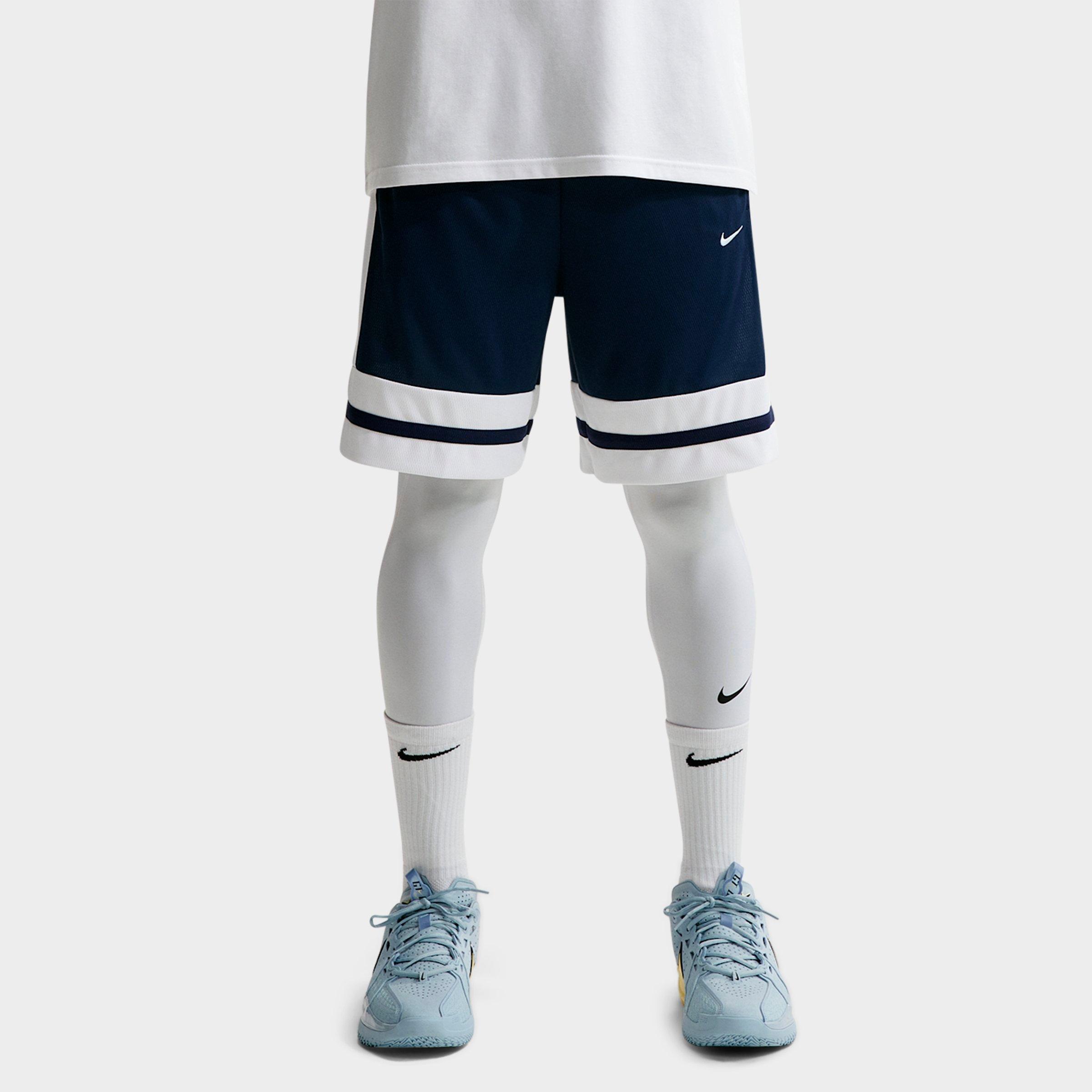 Nike Men's Dri-FIT Game Classic 8" Basketball Shorts in Midnight Navy/White/Midnight Navy Size: Large
