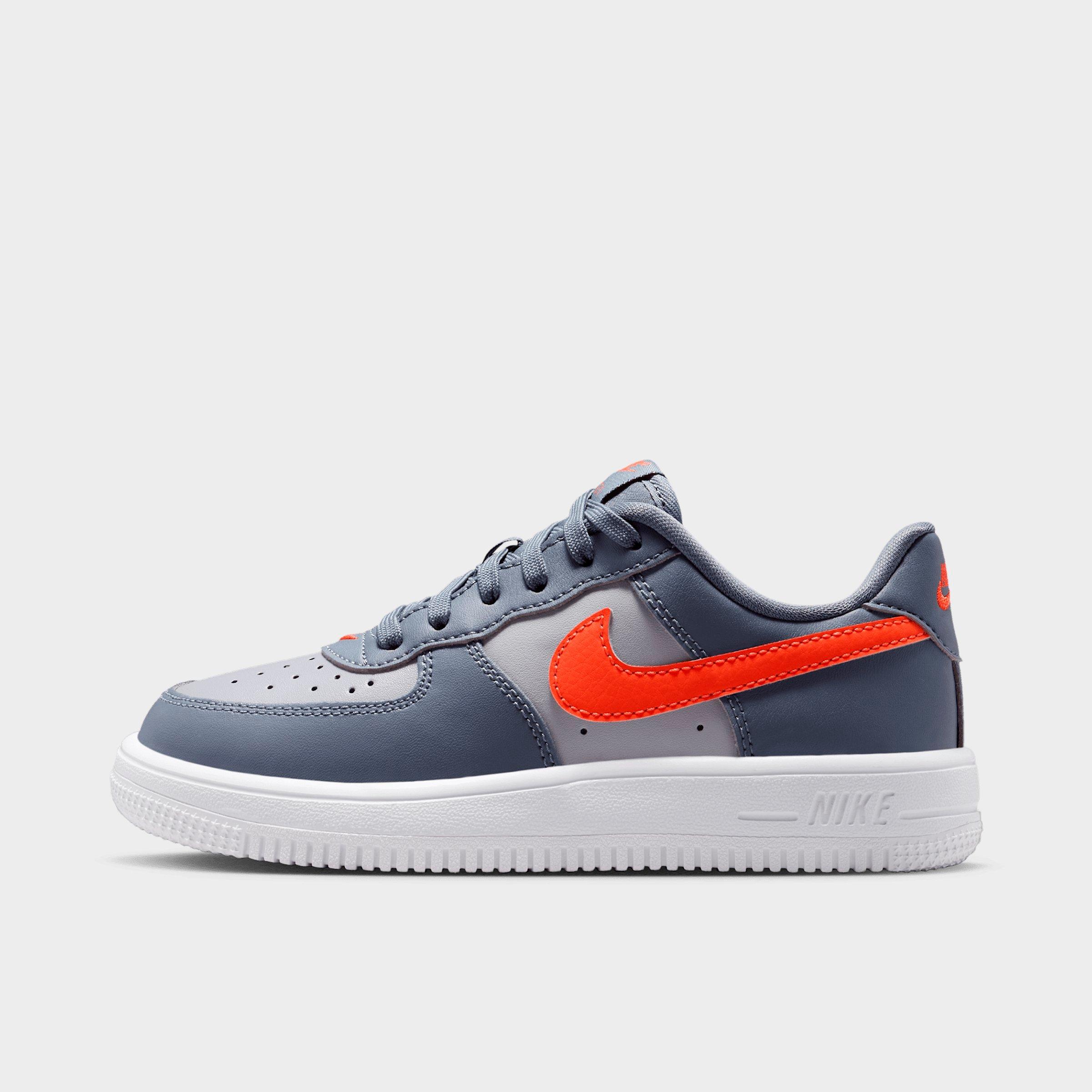 Nike Little Kids Force 1 Casual Shoes in Cement Grey/Light Carbon/White Size: 1.0