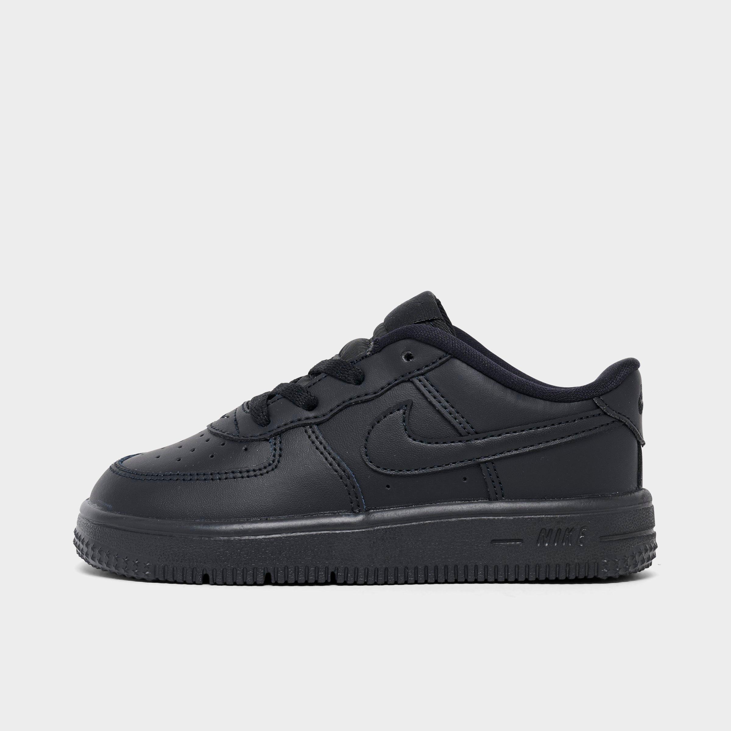 Nike Kids Toddler Force 1 Low Casual Shoes in Black Size: 4