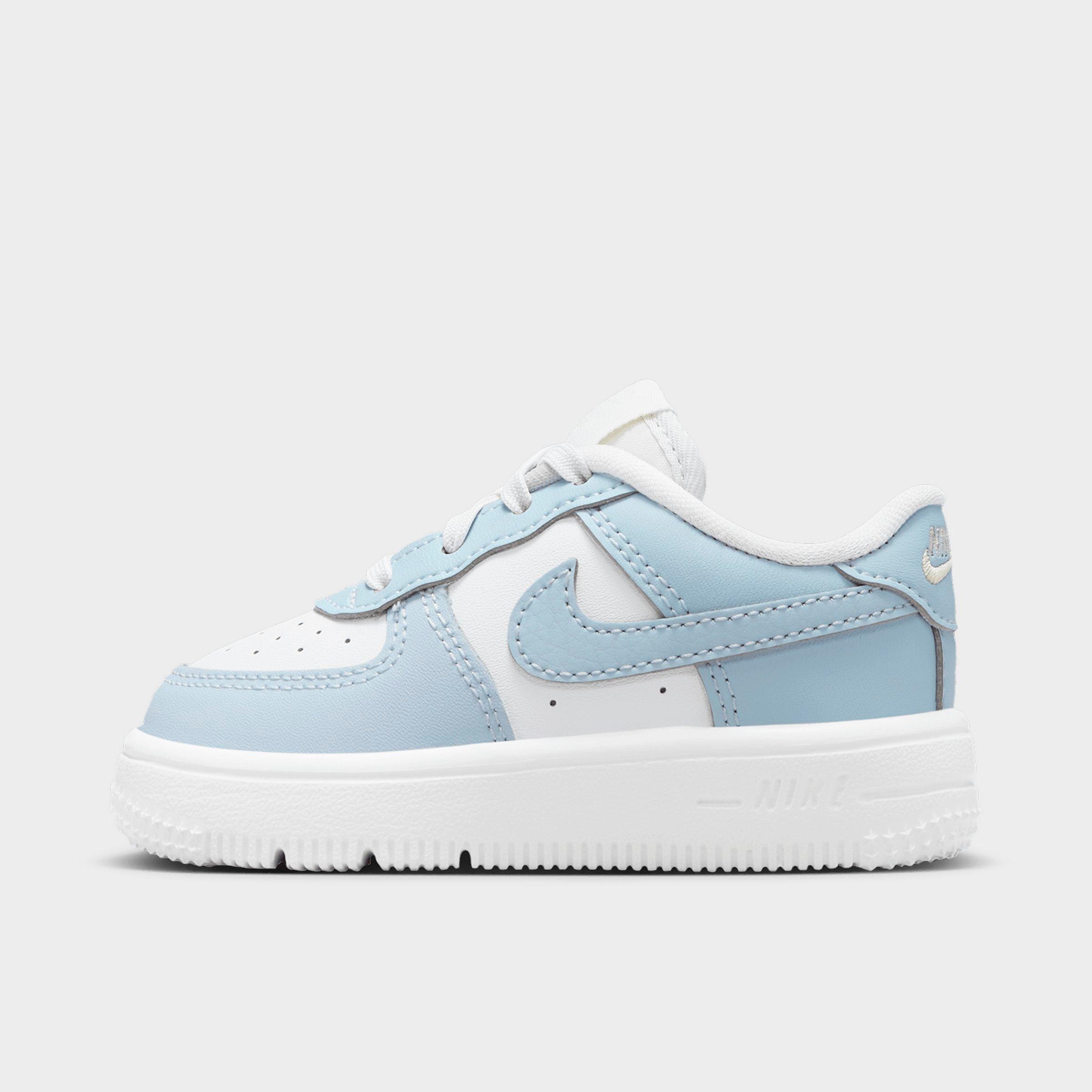 Nike Kids Toddler Force 1 Low Casual Shoes in Platinum Tint/Alabaster/White Size: 5.0
