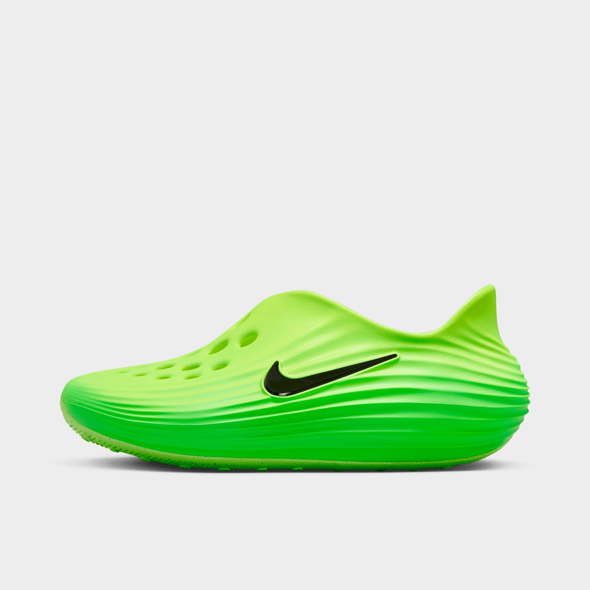 Nike Big Kids ReactX Rejuven8 Recovery Casual Shoes in Green Strike/Volt/Black Size: 5.0