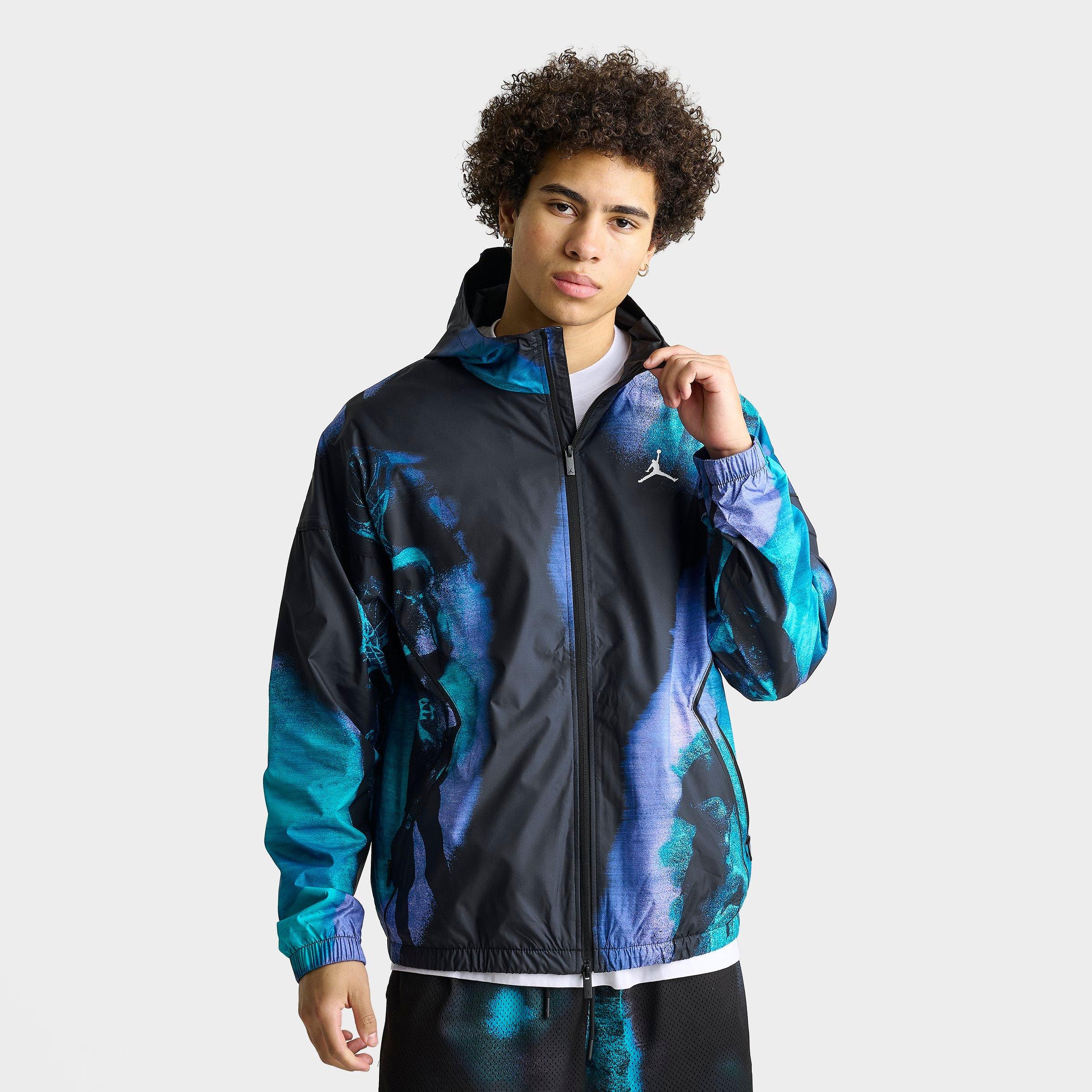 Jordan Men's Brooklyn Dream Dunk Draft Jacket in Black/Aqua Size: Small