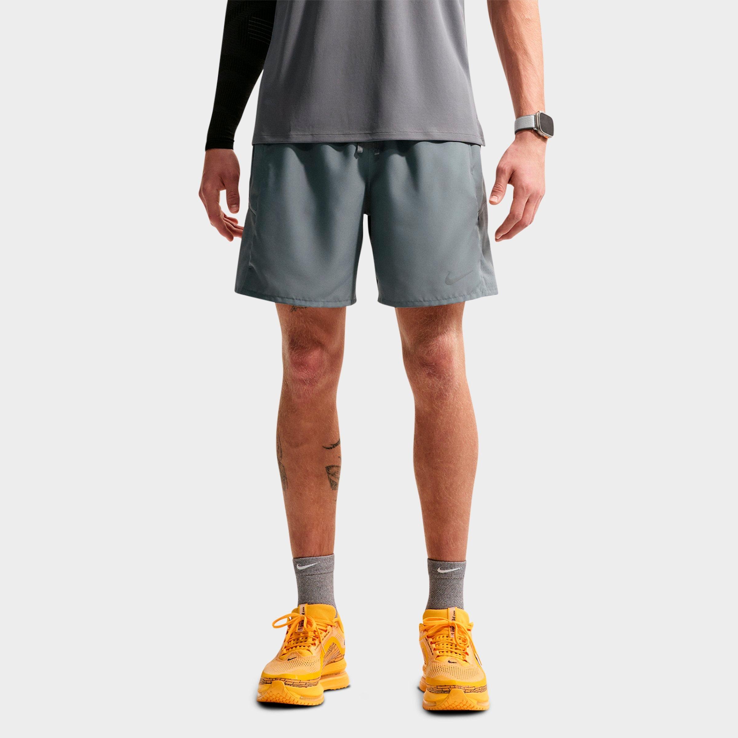 Nike Men's Miler Dri-FIT 7" Brief-Lined Running Shorts in Smoke Grey/Smoke Grey Size: Small