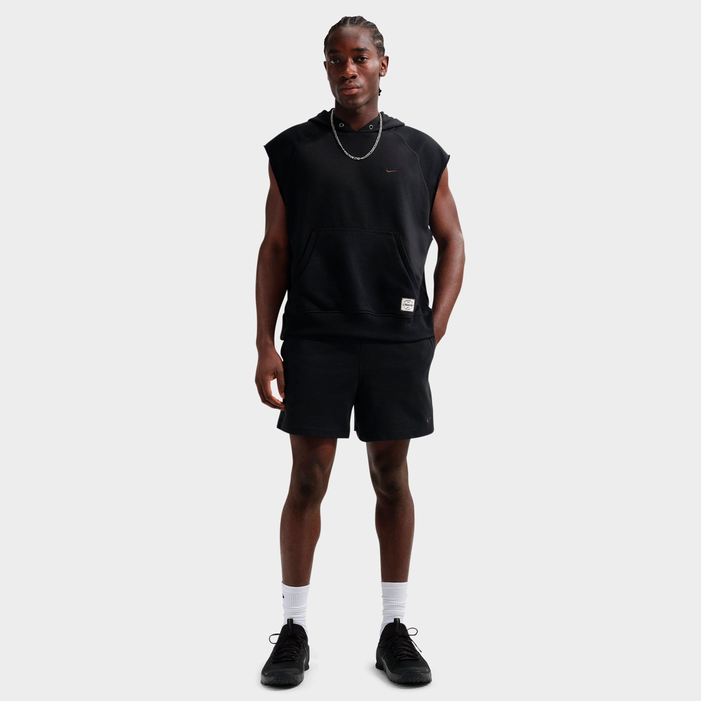 Nike Men's N. A.C. Dri-FIT 5" Knit Training Shorts in Black/Pale Ivory/Black Size: Small
